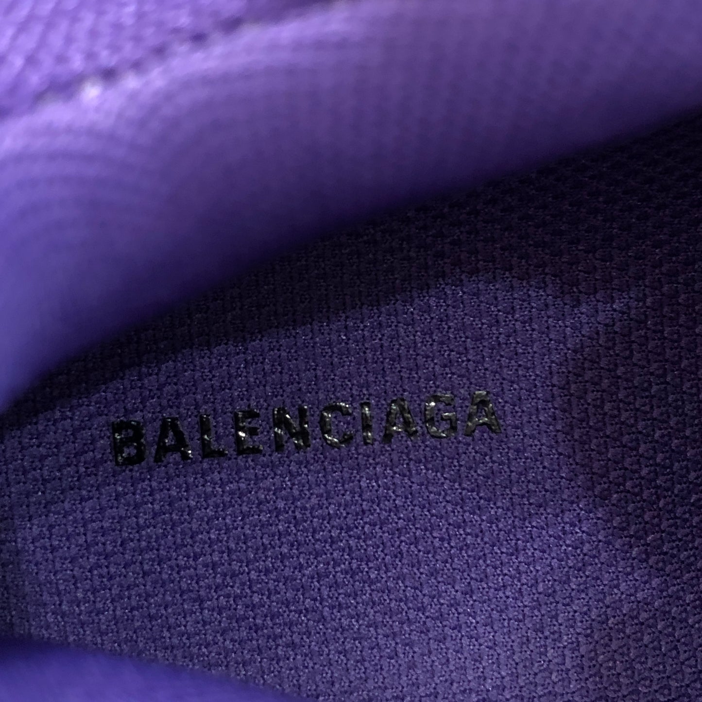 Balenciaga Women's Triple S Leather-Free Mesh Chunky Sneakers Size 36 Dark Purple