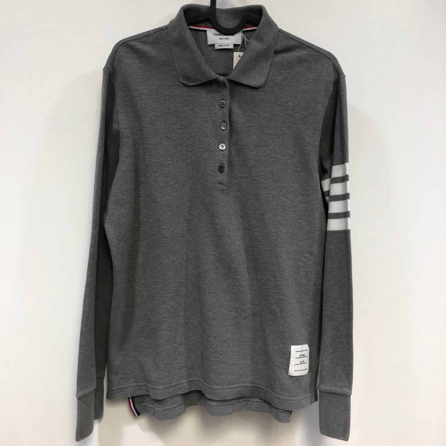 Thom Browne 4-Bar 2003 Long Sleeve Polo Shirt Size 44 Grey