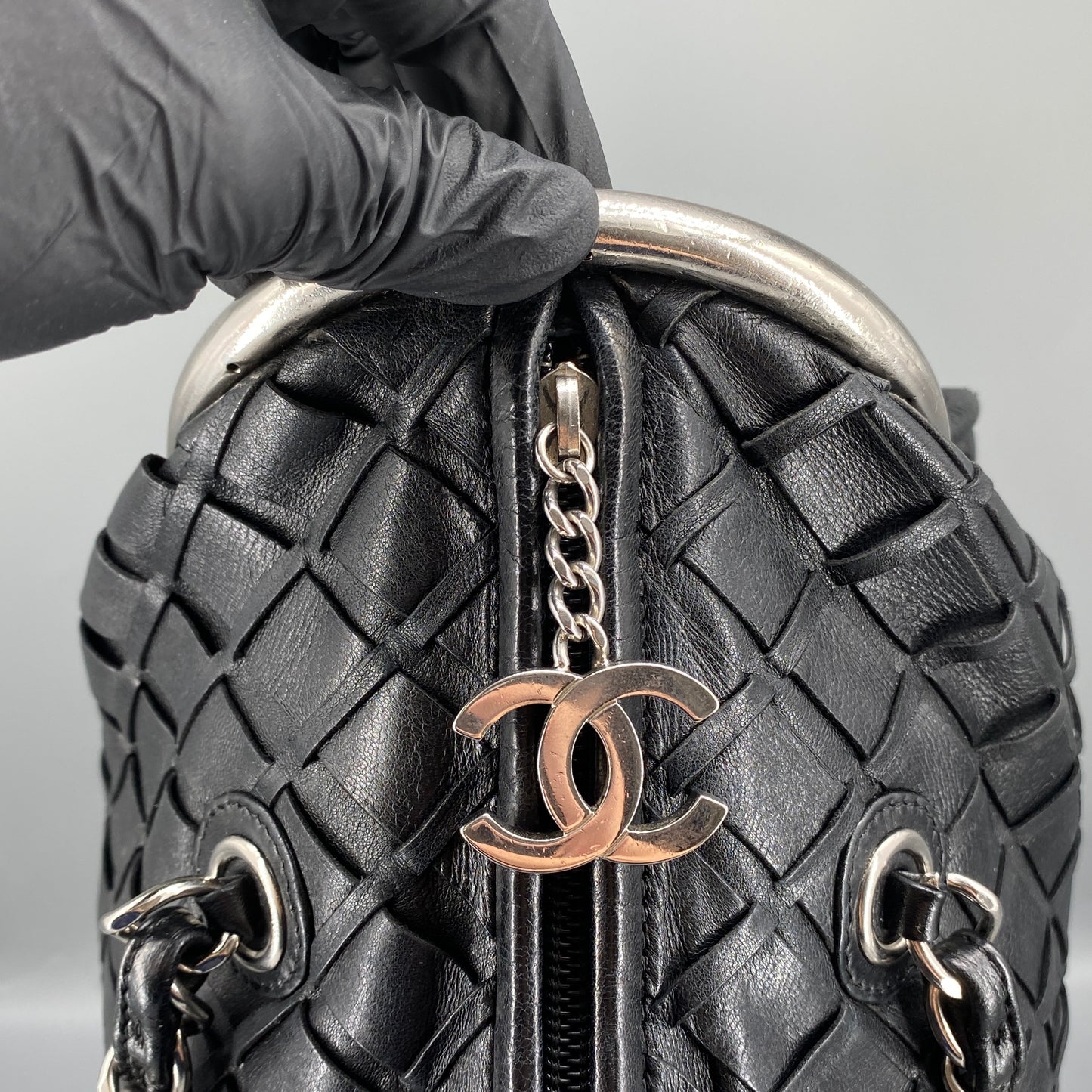 Chanel Black Quilted Leather Chain Shoulder Bag