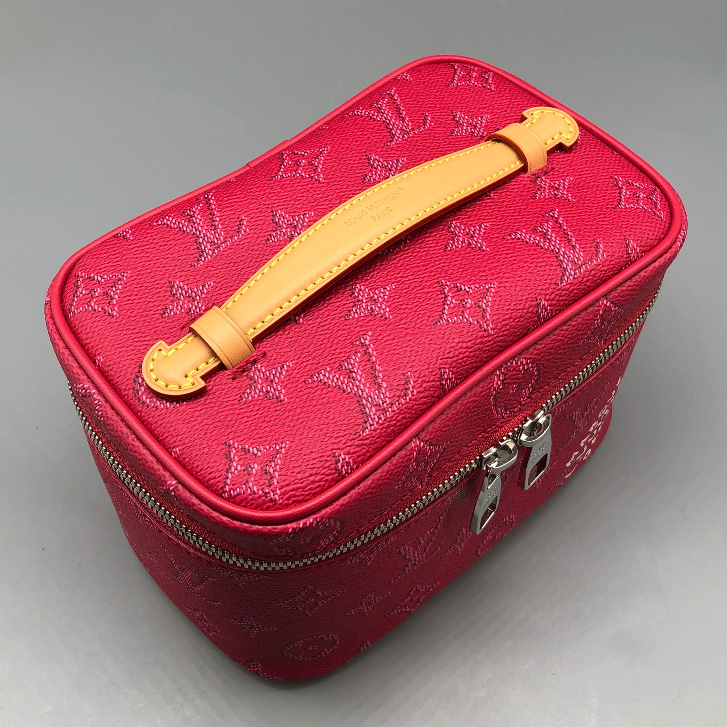 Louis Vuitton Nice Mini Monogram Empreinte Pink Vanity Case Bag