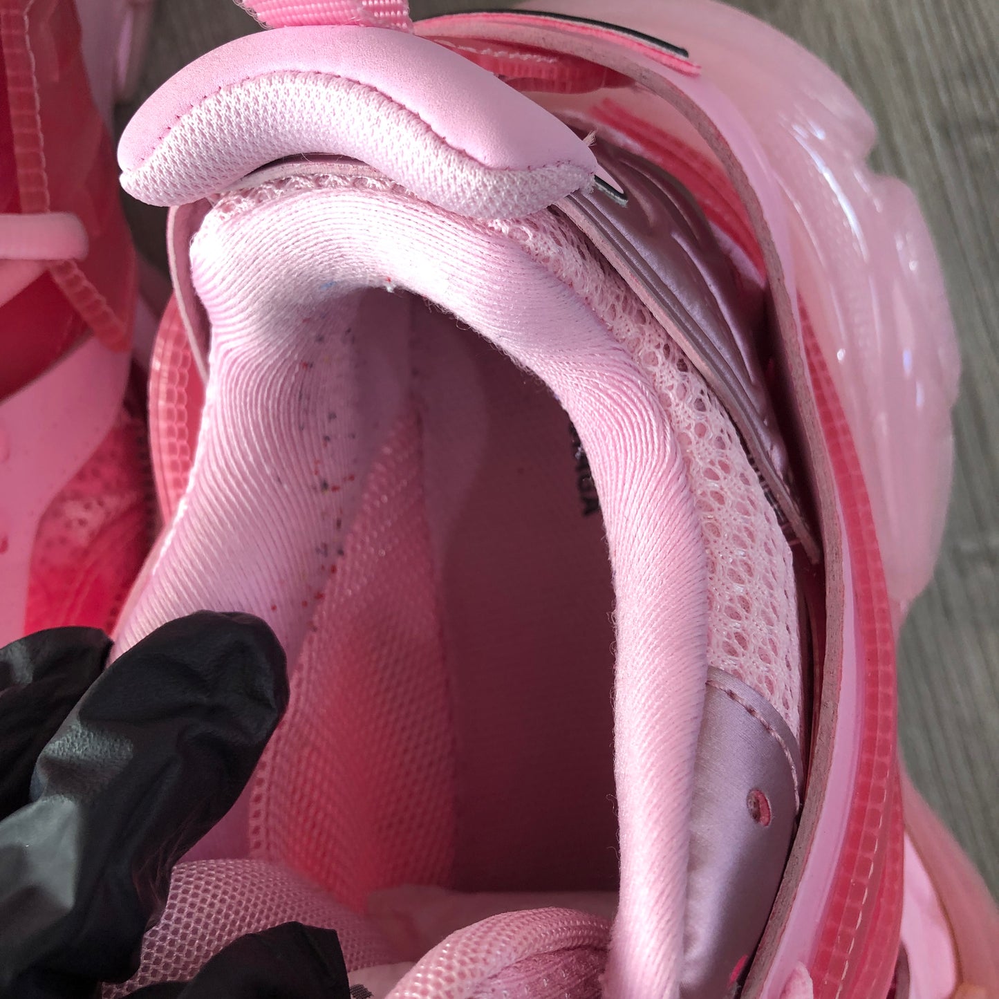 Balenciaga Women's Track Mesh Chunky Sneakers Size 37 Pink