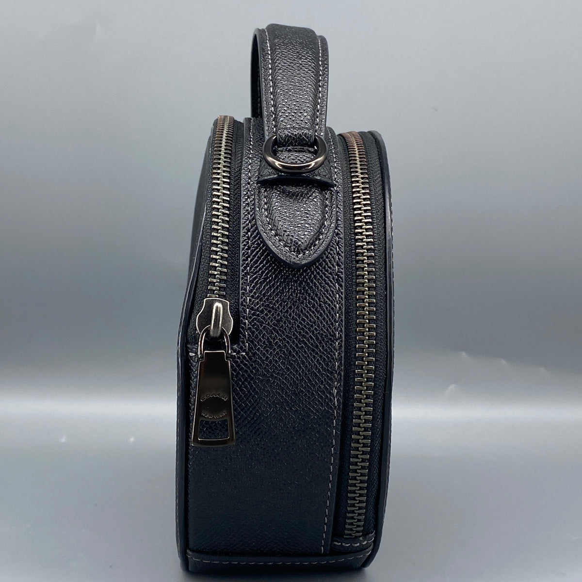 Coach Cat Round Crossbody Bag Black