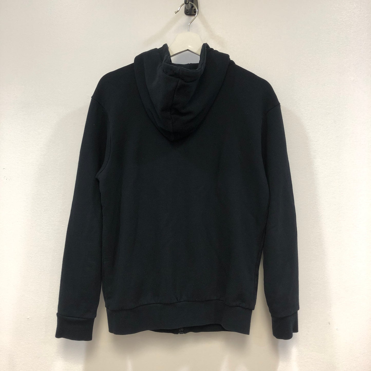 Palm Angels Black Gold Embroidered Full Zip Hoodie Size S