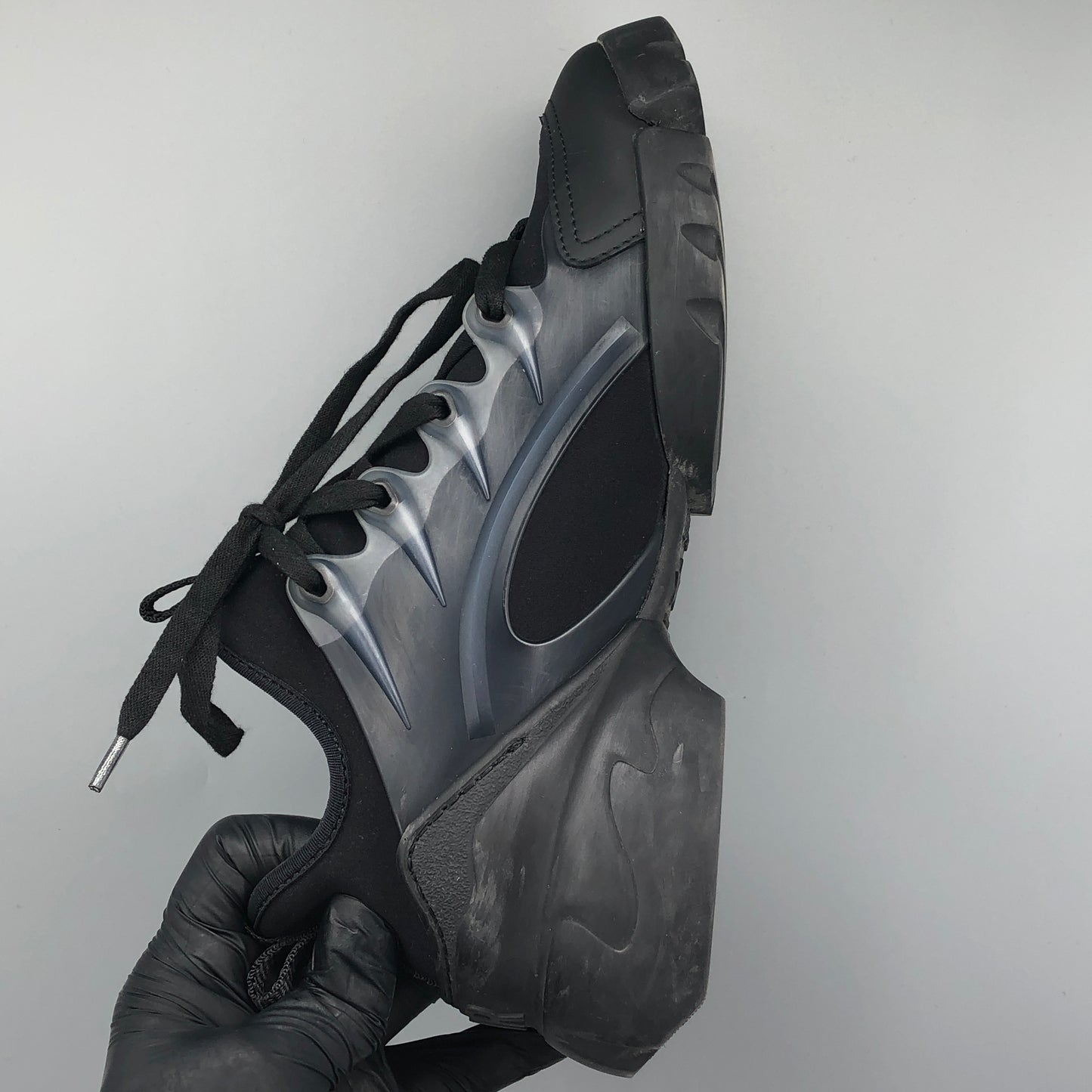 Christian Dior Women's D-Connect Technical Fabric Sneakers Size 36 All Black