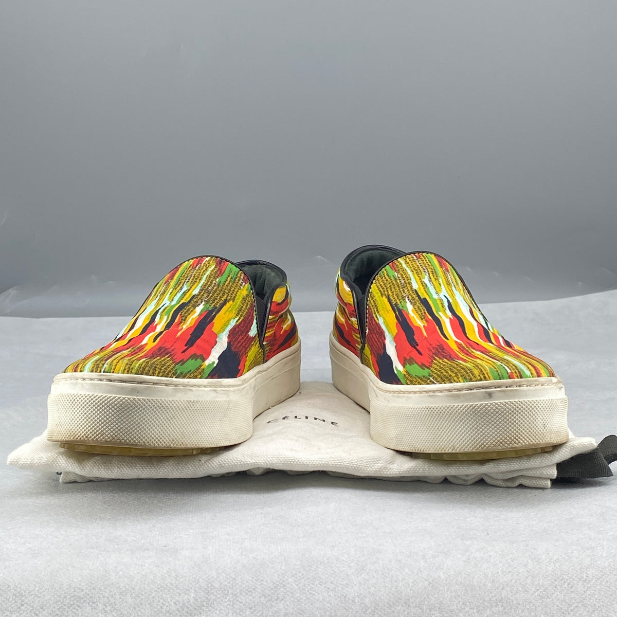 Celine Multicolor Printed Slip‑On Women's Shoes Size 35.5