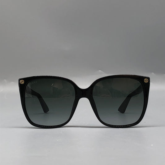 Gucci Square Black Sunglasses 140mm