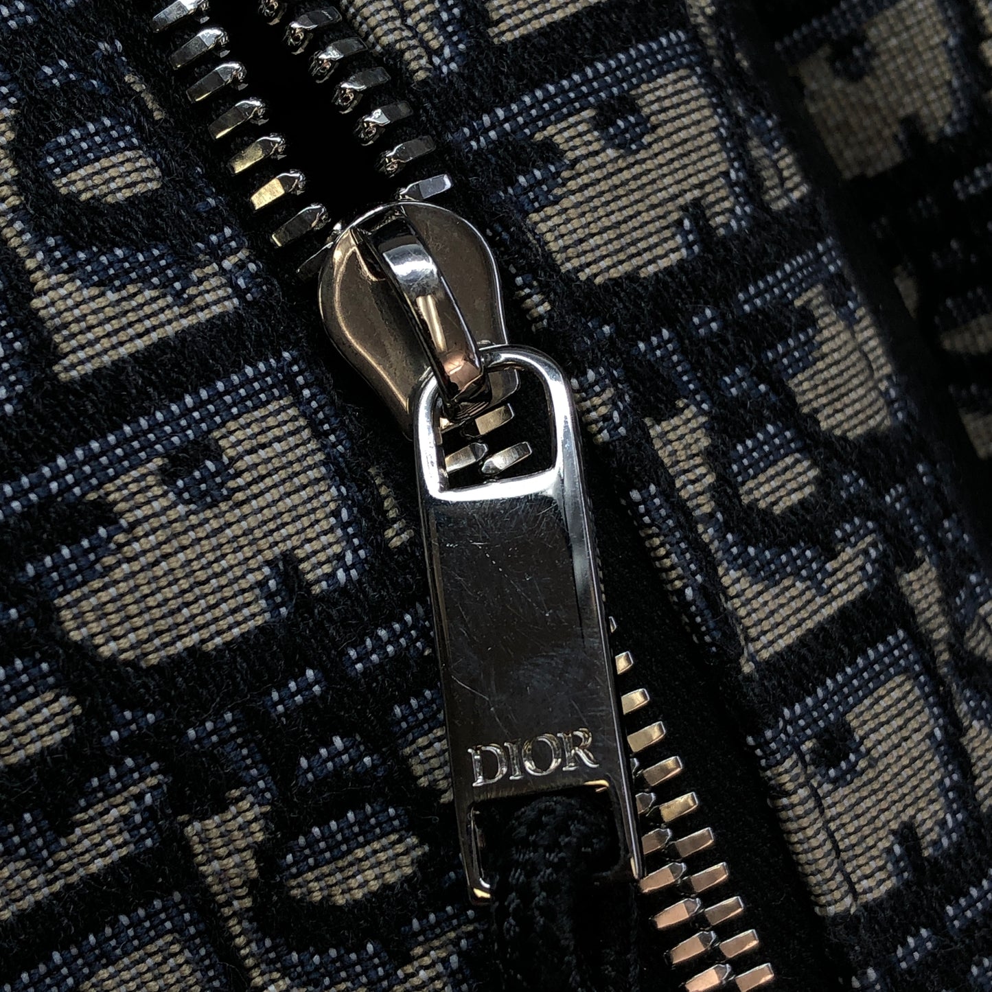 Christian Dior Oblique Galaxy Canvas Backpack Grey/Navy/Black