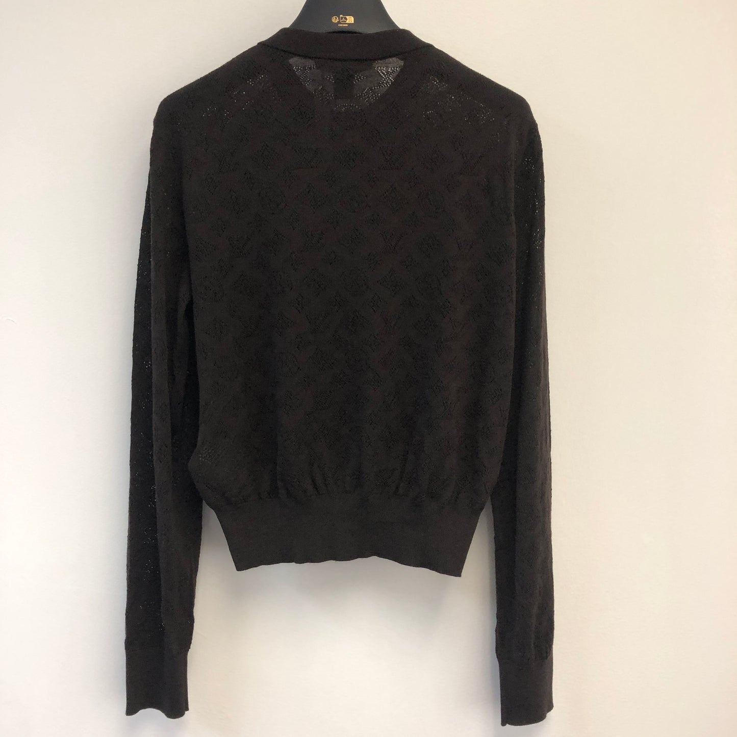 Louis Vuitton Monogram Knit Cardigan Size XS Black