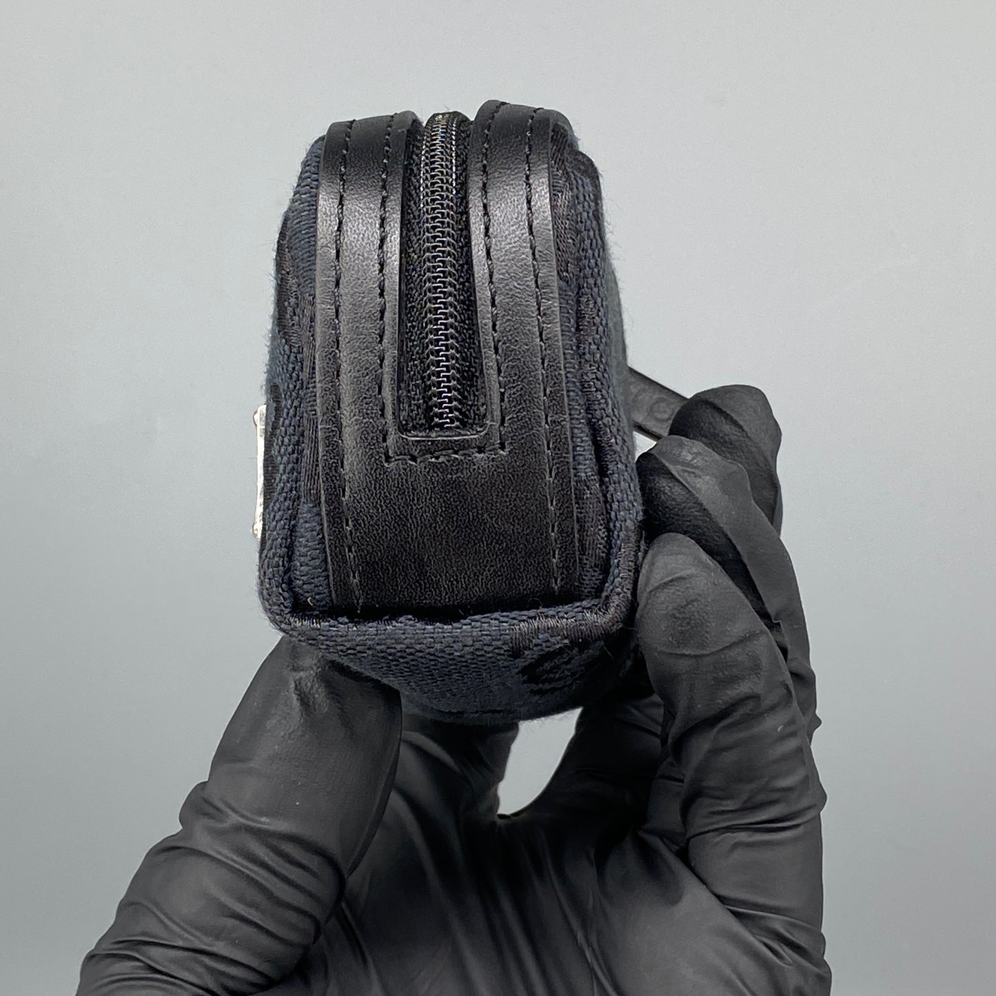Loewe Black Anagram Jacquard Mini Zip Coin Pouch