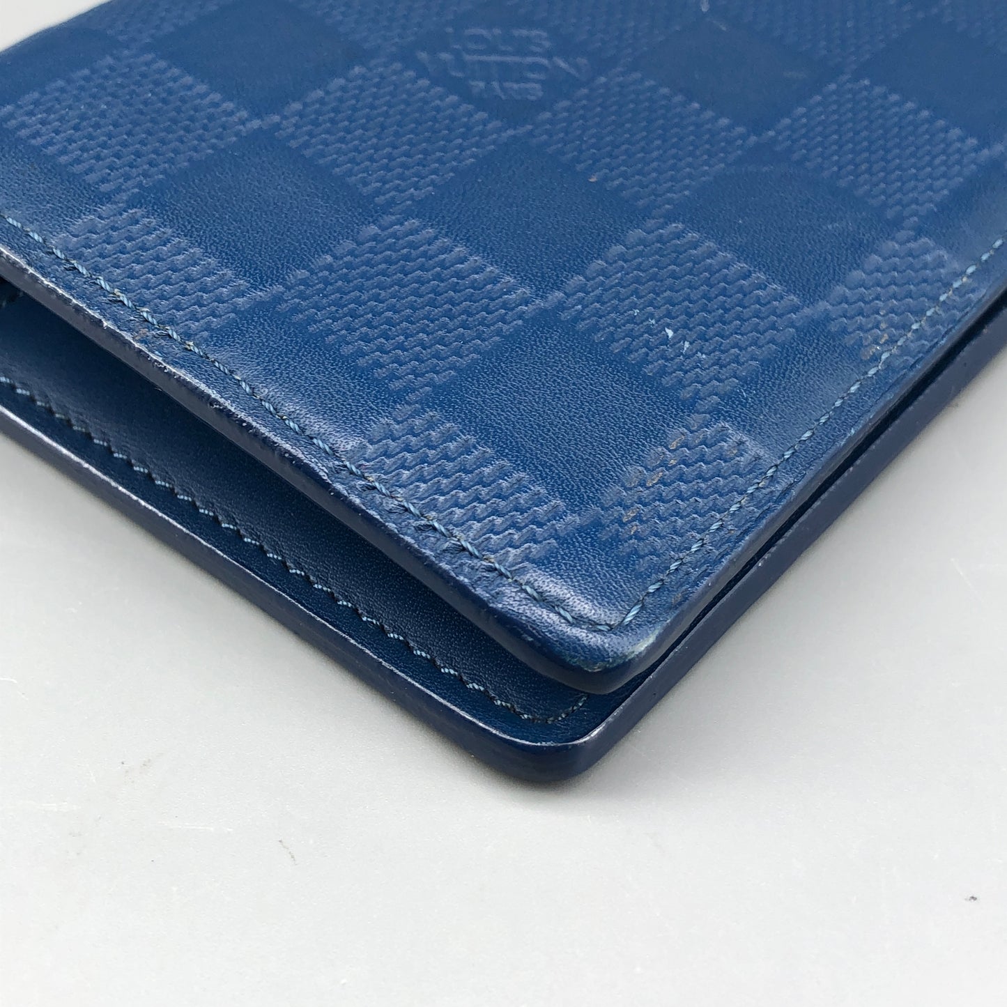 Louis Vuitton Blue Damier Infini Leather Long Wallet