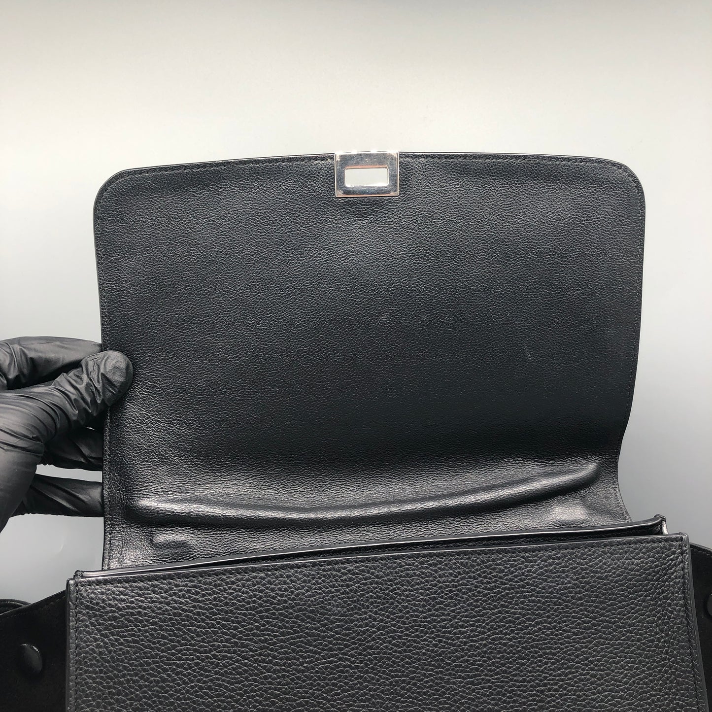 Celine Trapeze Top Handle Bag Black