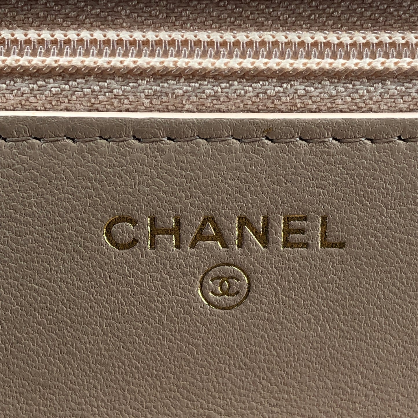 Chanel Nude Lambskin Quilted CC Camellia Crush Wallet on Chain WOC