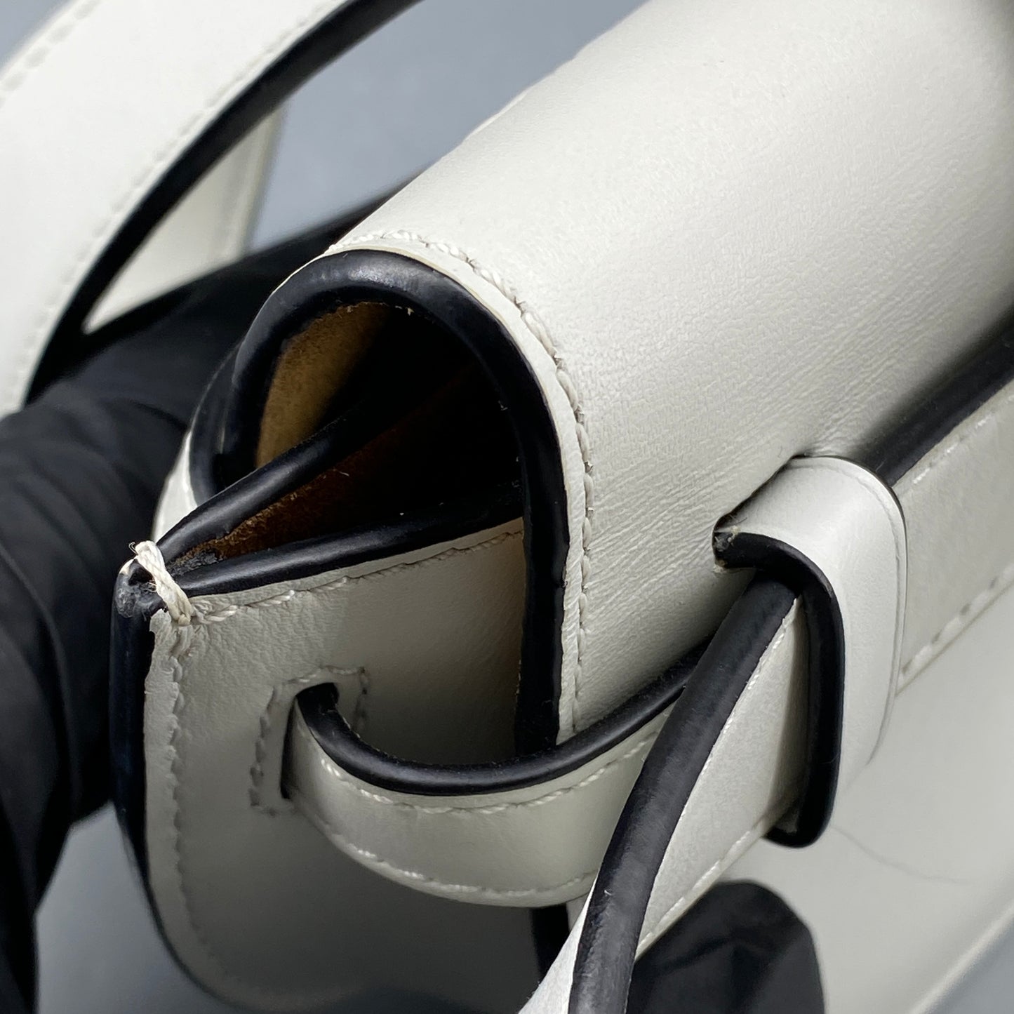 Loewe Gate Mini White Smooth Calfskin Belt Bag