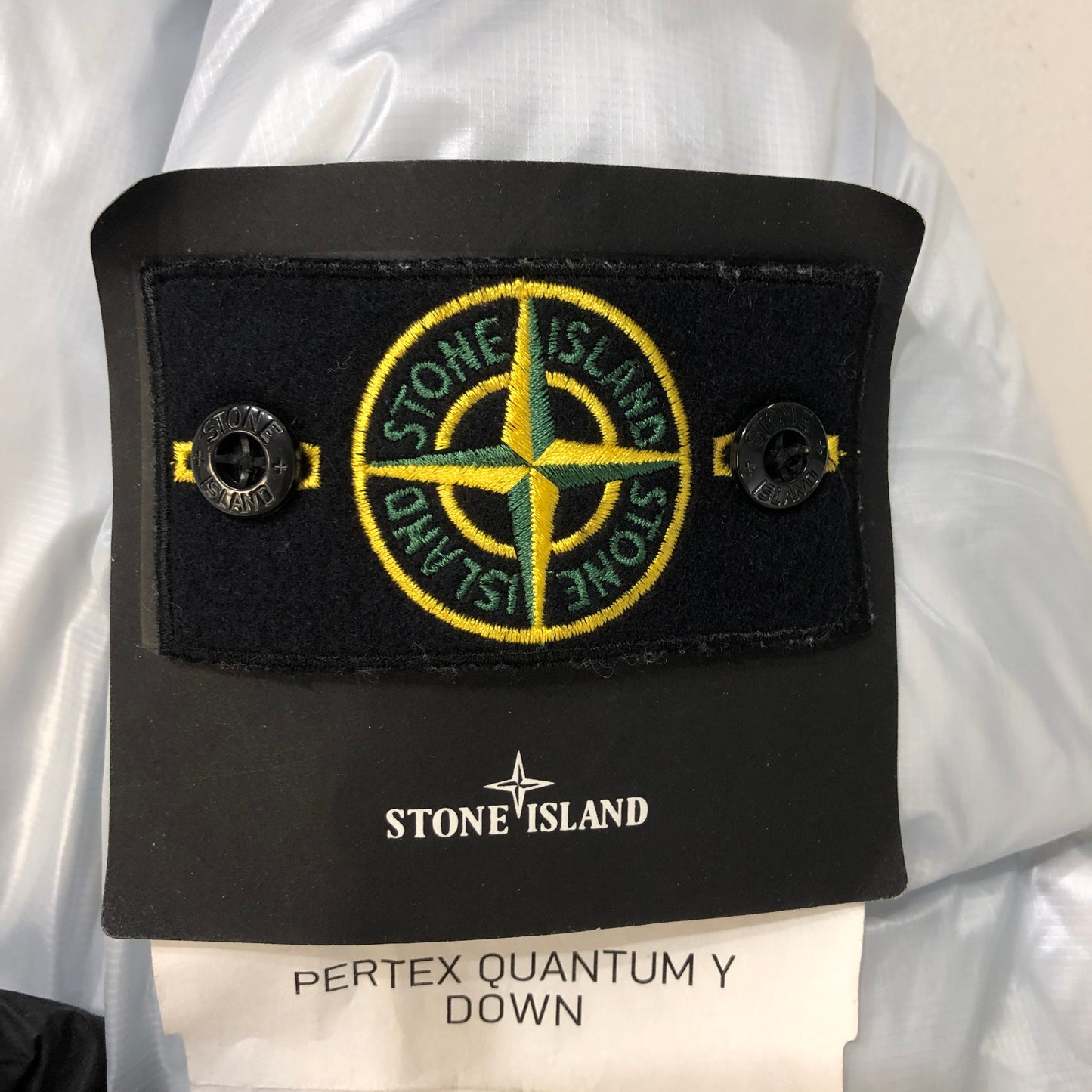 Stone Island Light Blue Pertex Down Parka Size S