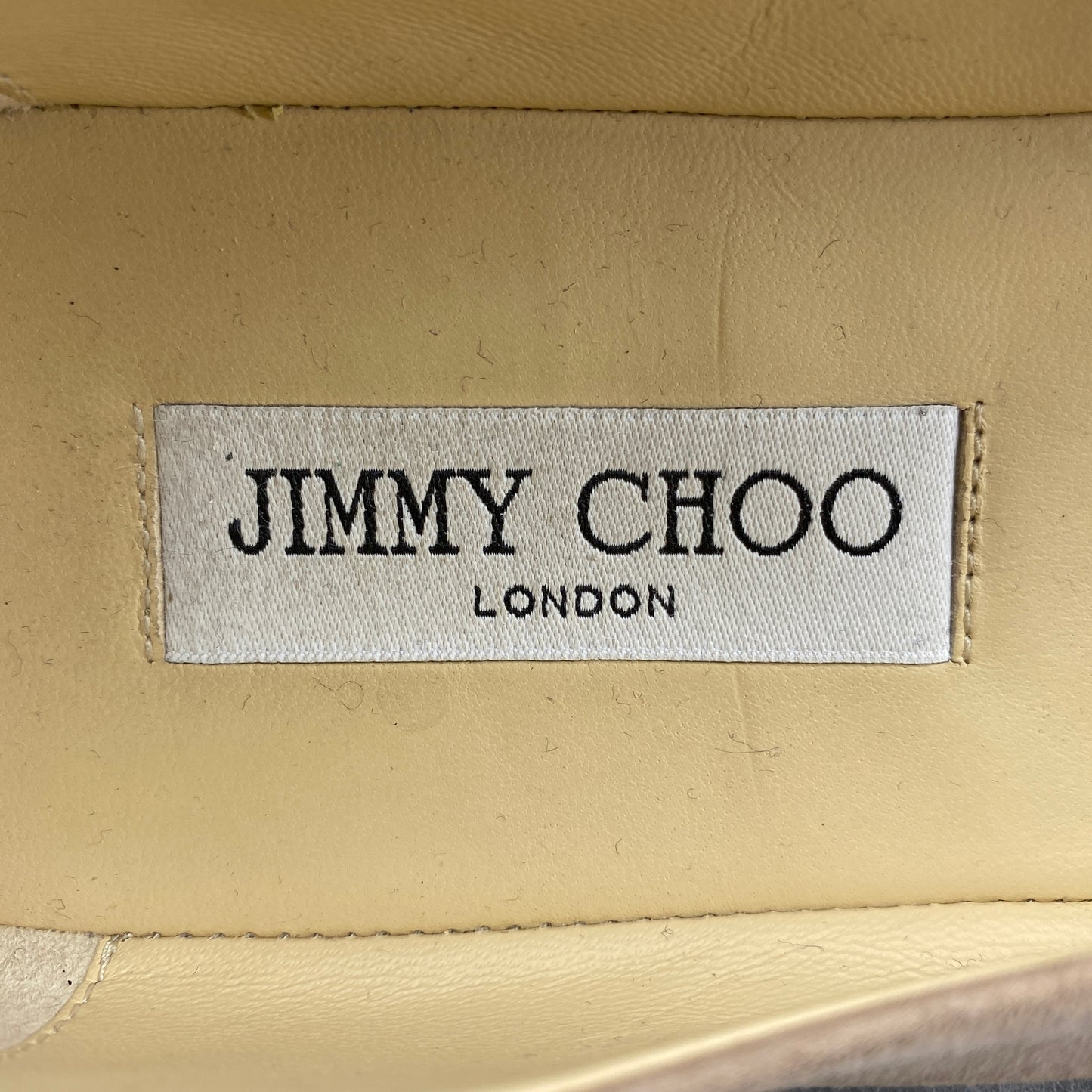 Jimmy Choo Women's Pearl Strap Suede Flat Shoes Size 40 Pink Nude