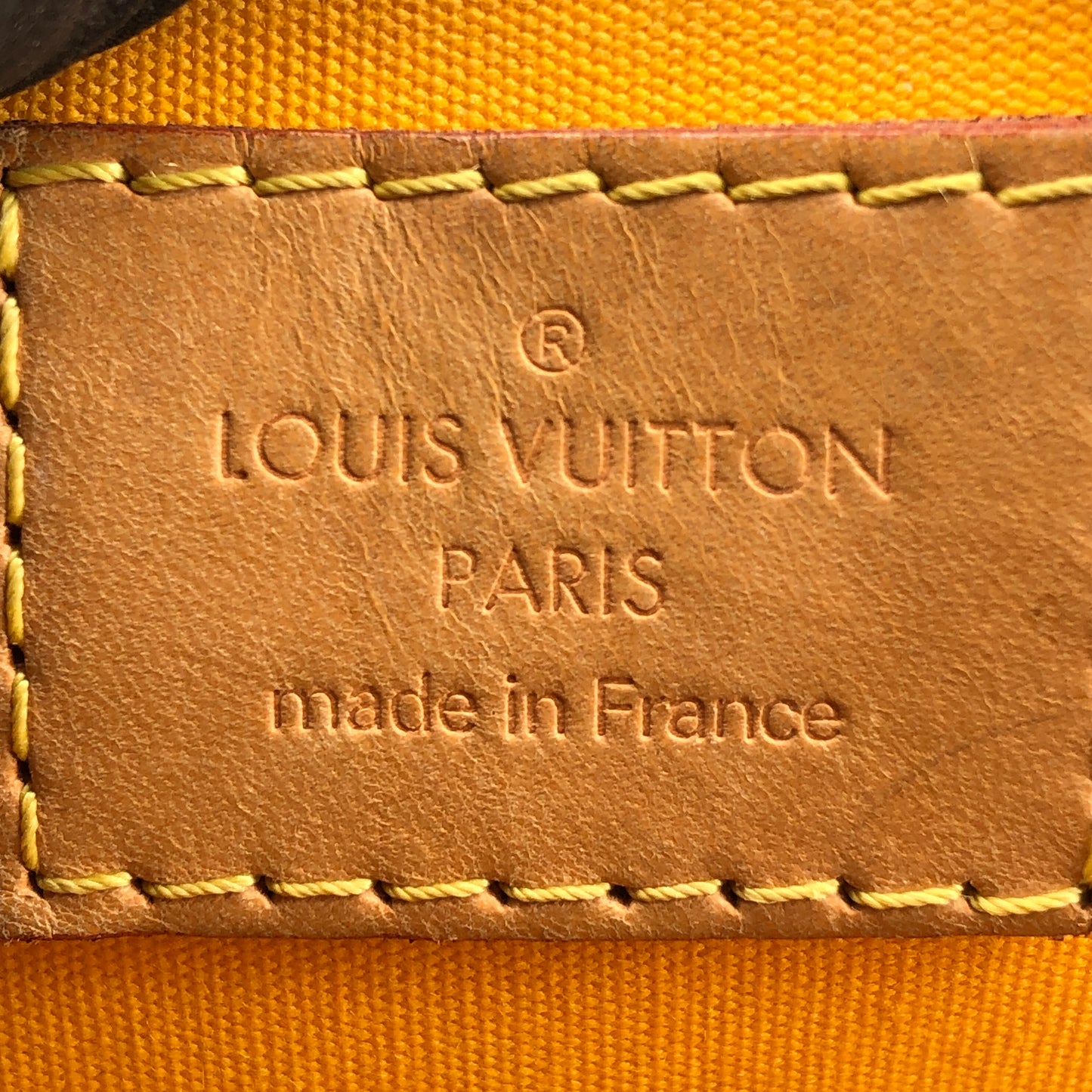 Louis Vuitton Yellow Vernis Monogram Alma Handbag Shoulder Bag
