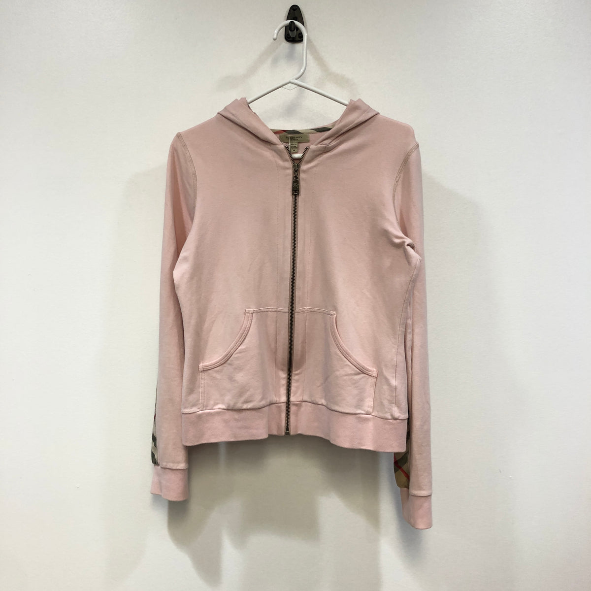 Burberry Light pink Women Zip Hoodie Jacket Size M