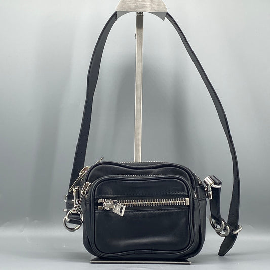 Alexander Wang Mini Camera Crossbody Bag Black Leather