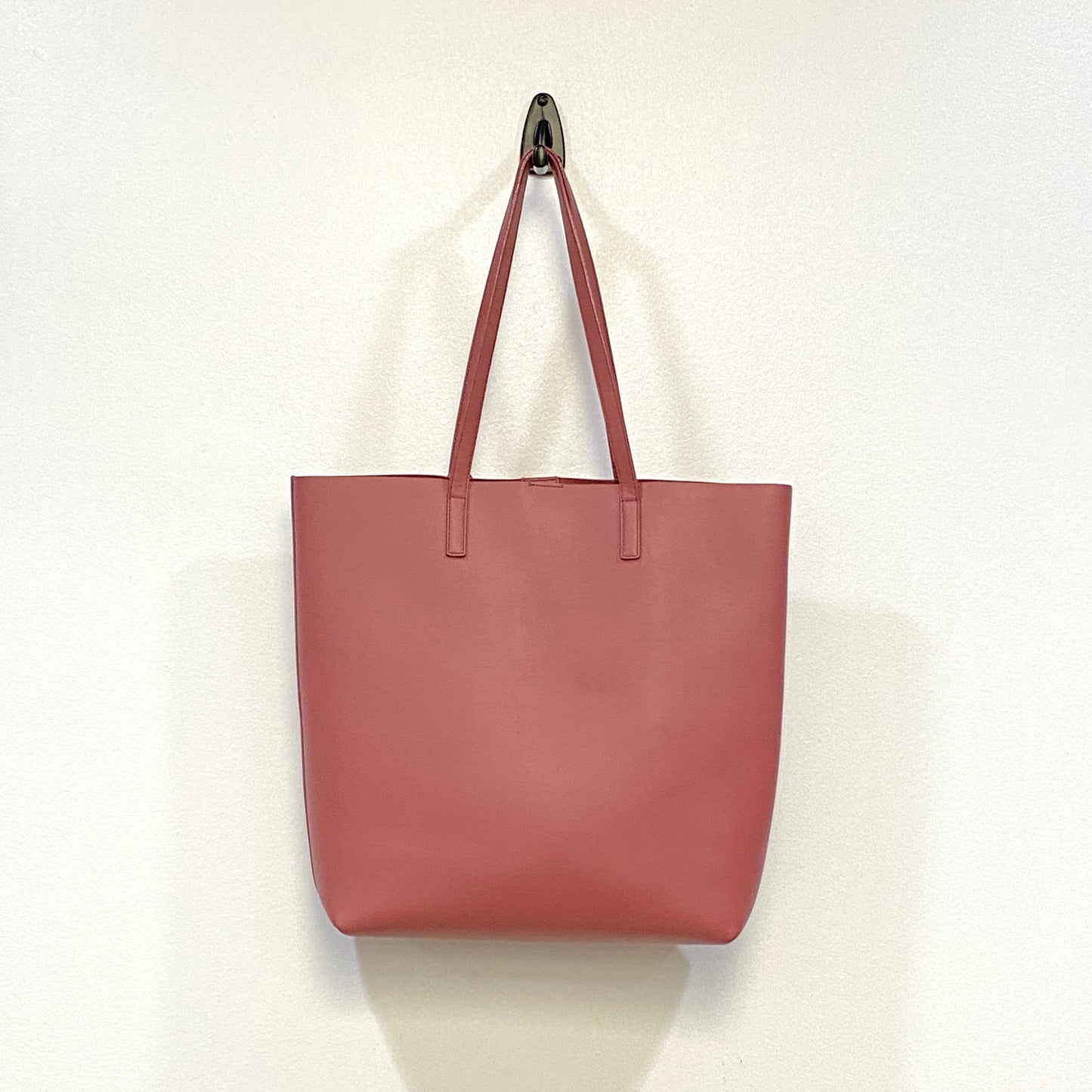 Saint Laurent Pink Calfskin Leather Shopping Tote Bag