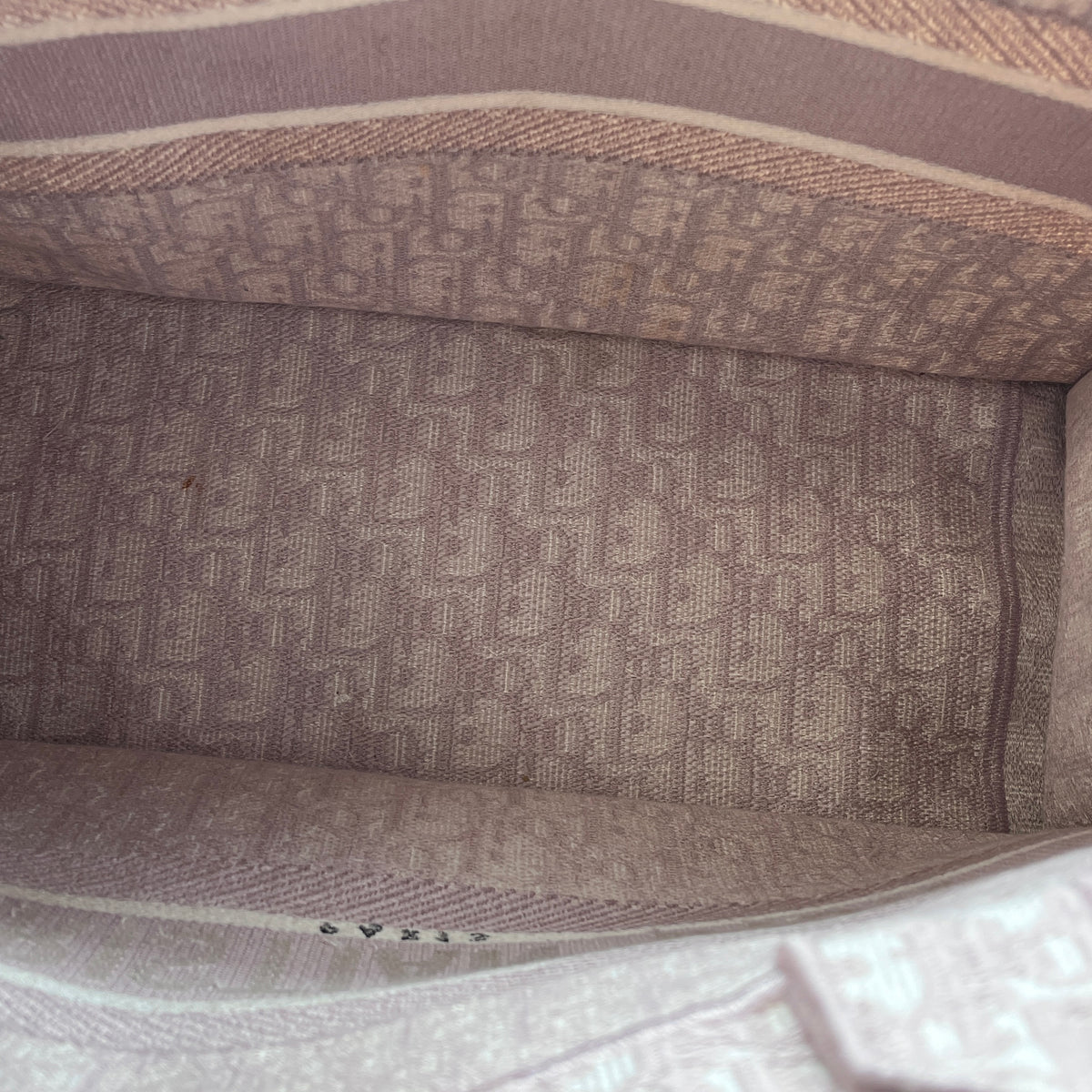 Christian Dior Oblique Medium Book Tote Rose Des Vents