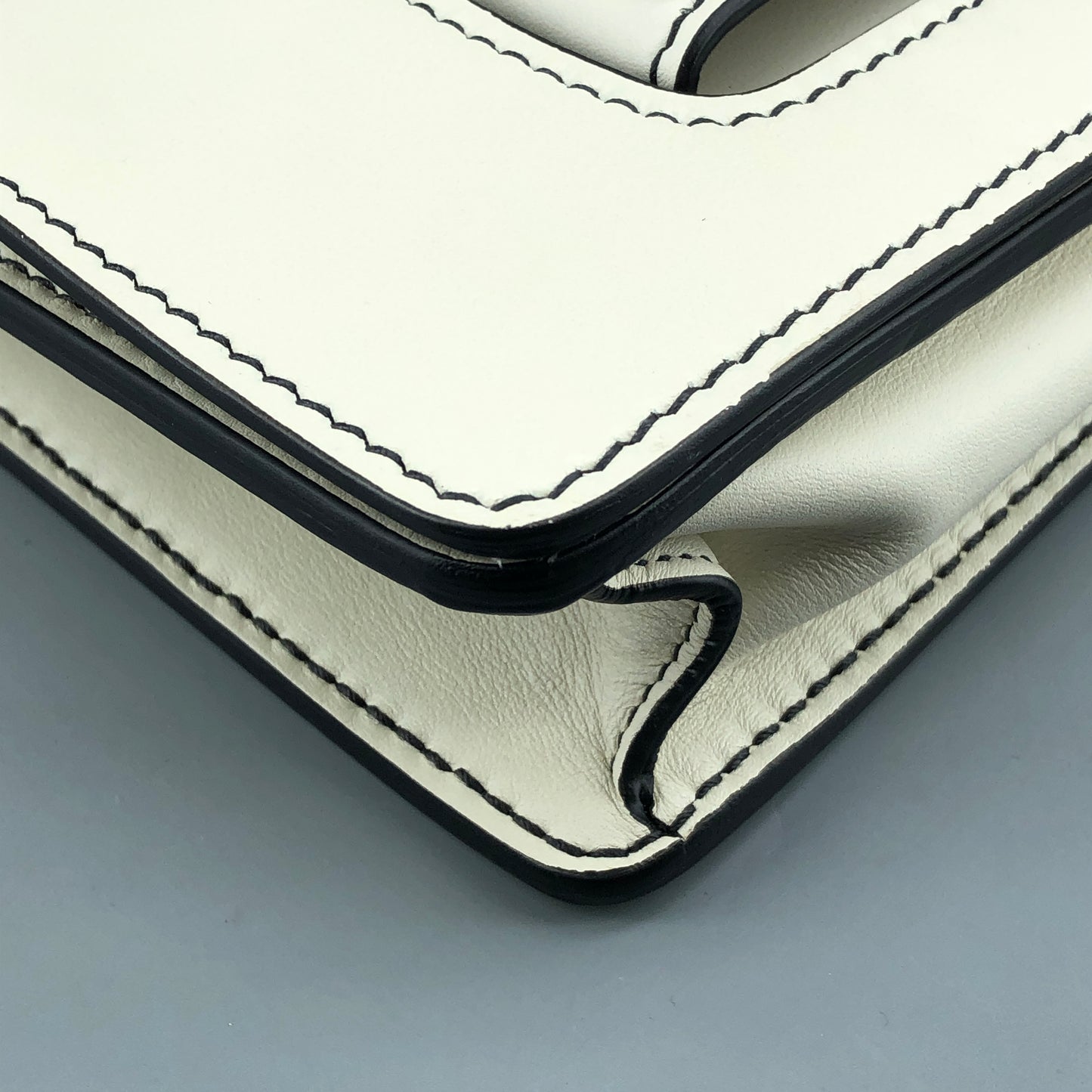 Christian Dior White Smooth Leather J'ADIOR Flap Chain Shoulder Bag