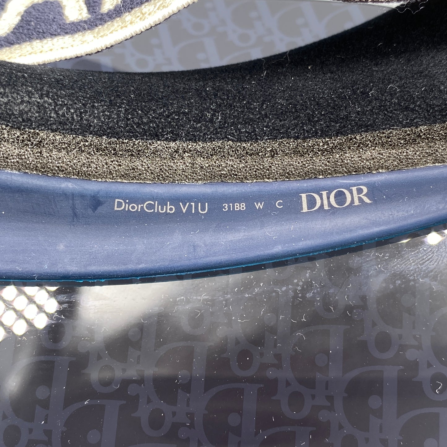 Christian Dior Navy Logo Visor