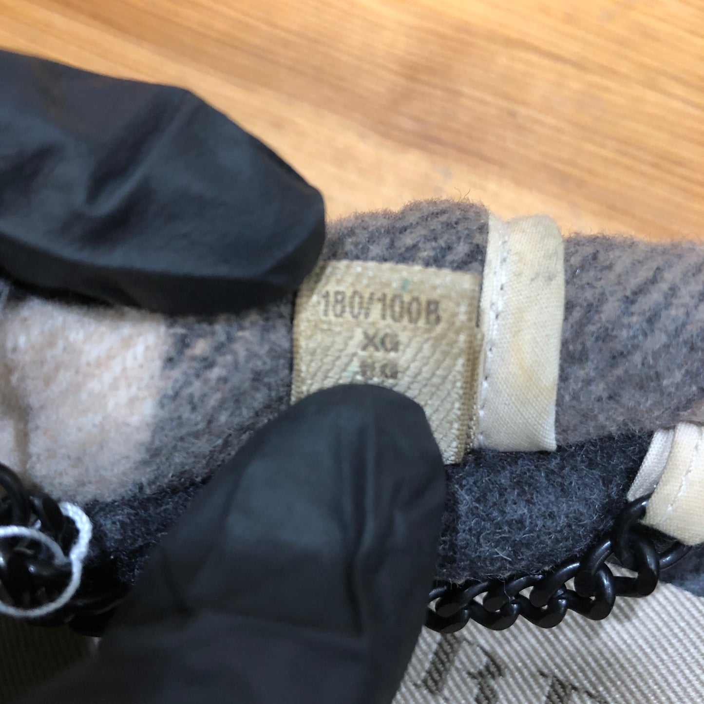 Burberry Black Wool Duffle Coat Size XL