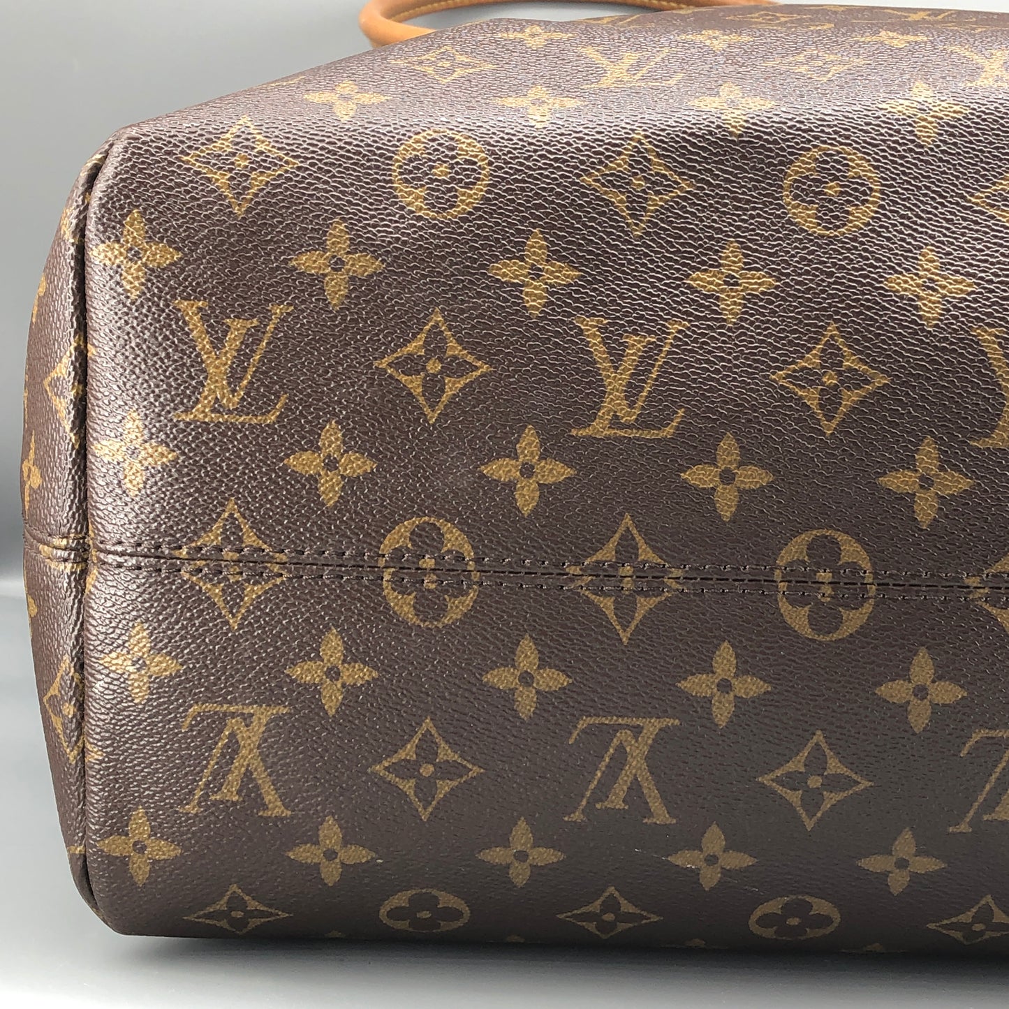 Louis Vuitton Monogram Canvas Tote Bag Brown