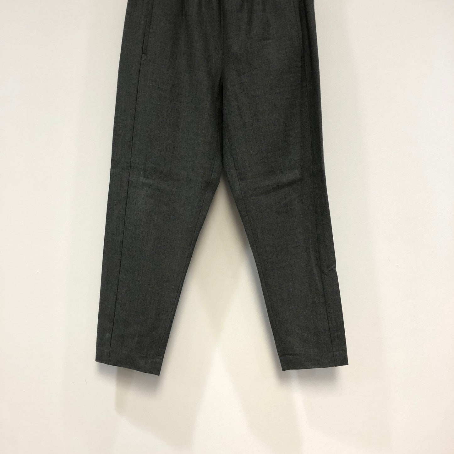 Theory Grey Elastic Waist Tapered Ankle Pants Size P/TP