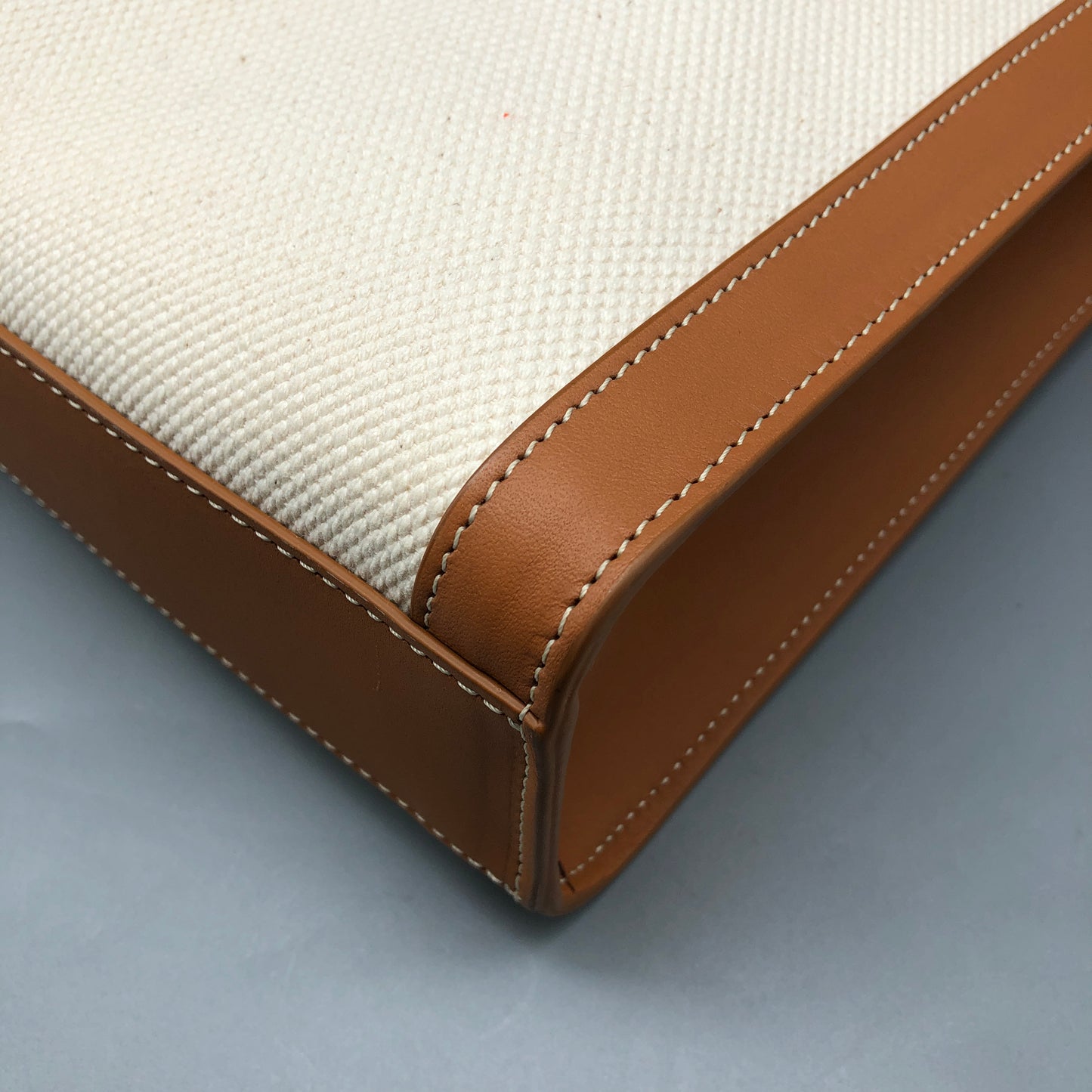 Celine Small Vertical Cabas Tote Bag Cream/Tan