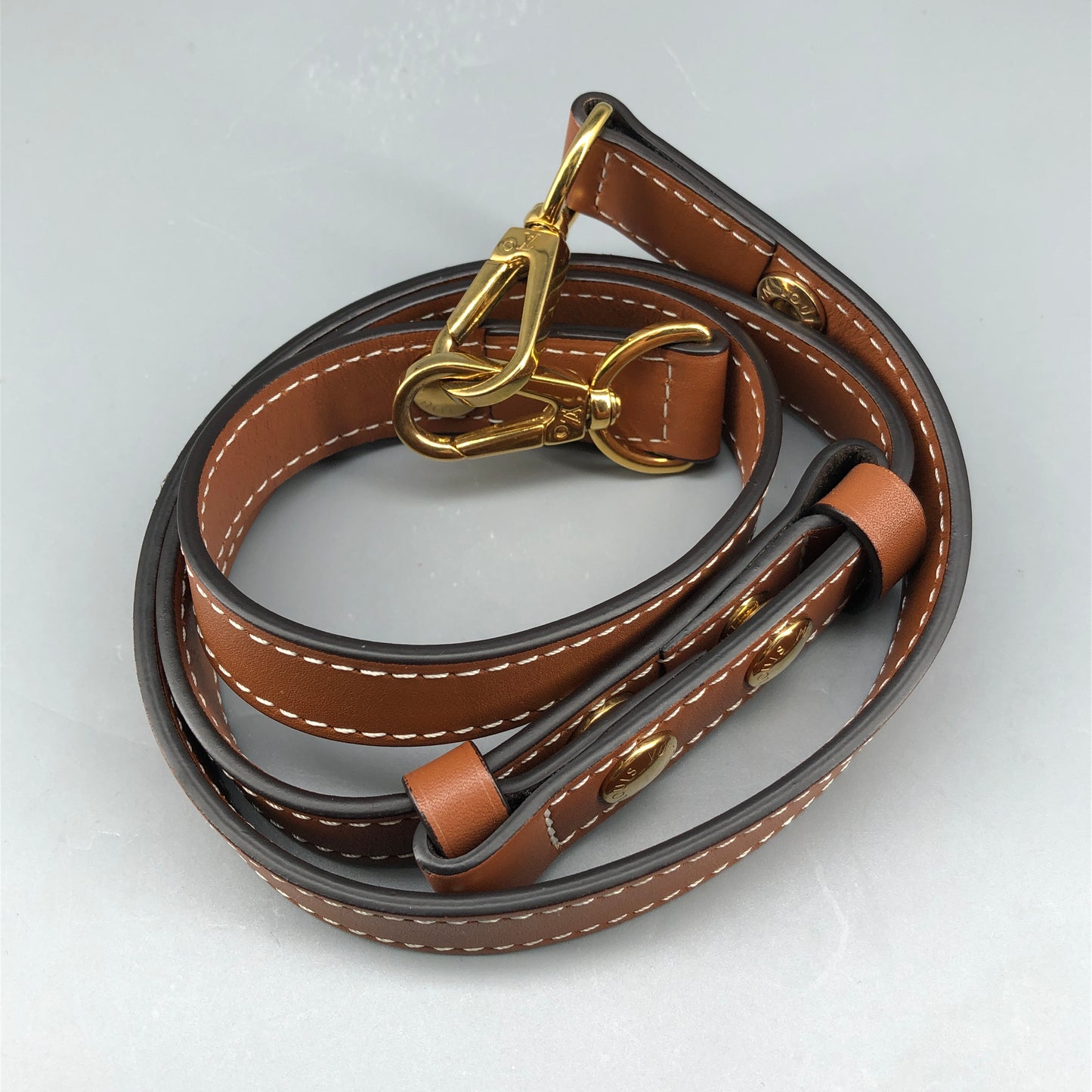 Louis Vuitton Monogram & Leather Biface Crossbody Bag Brown
