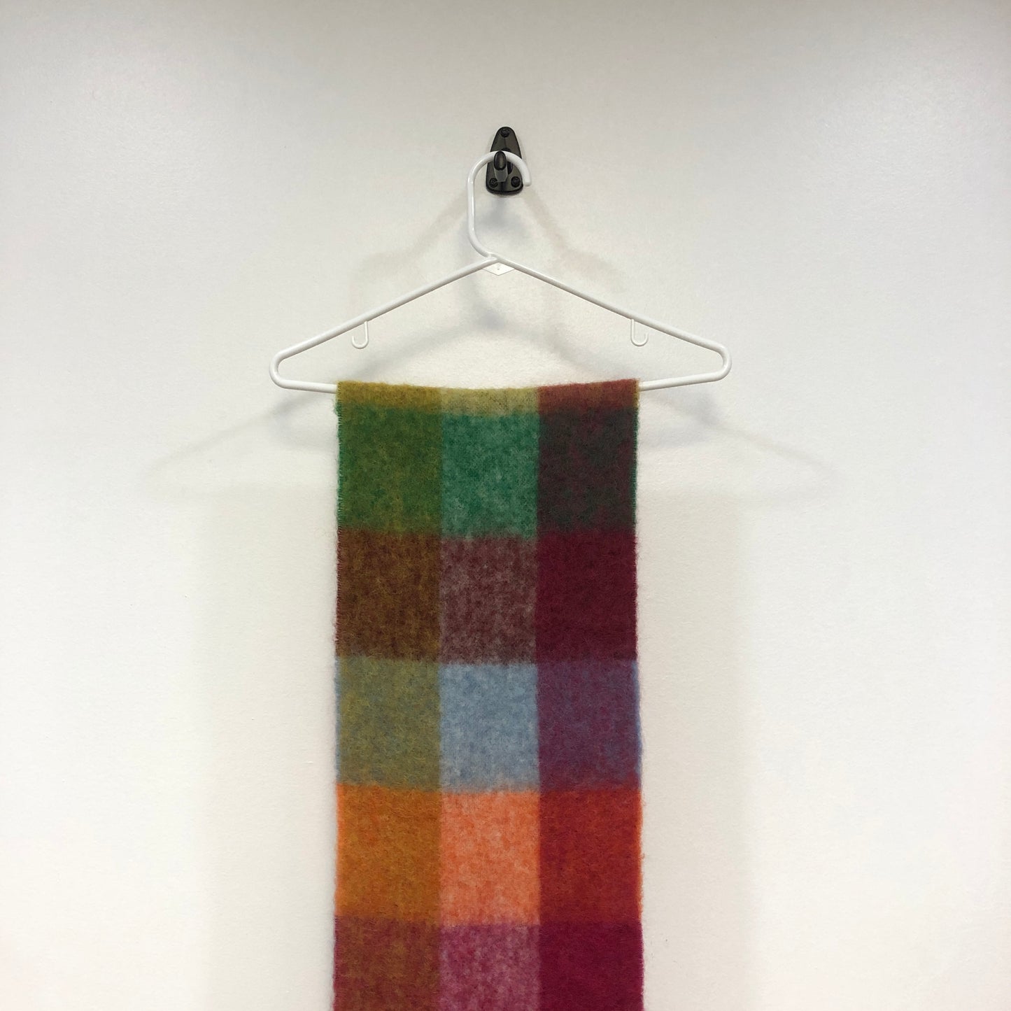 Acne Studios Multi‑Color Check Fringe Scarf 218*28cm