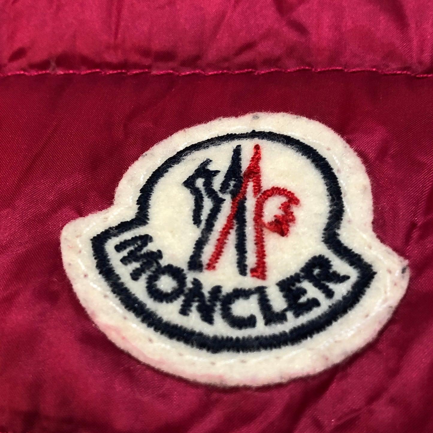 Moncler Fuchsia Stand Collar Quilted Down Gilet Size 2