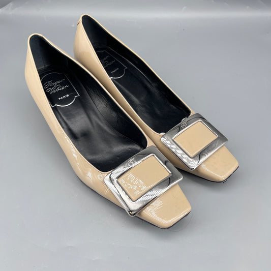 Roger Vivier Women Belle Vivier Square Buckle Pumps size 36