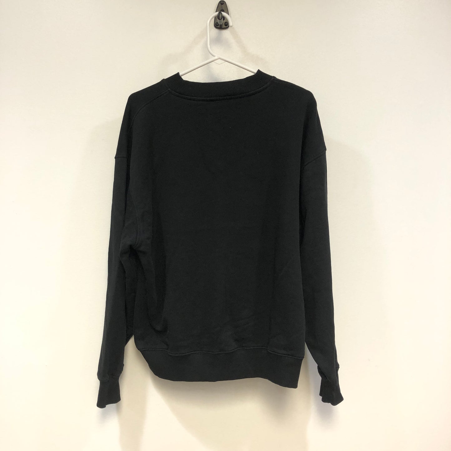 Acne Studios Rose Print Crew Neck Sweatshirt Size XS Black