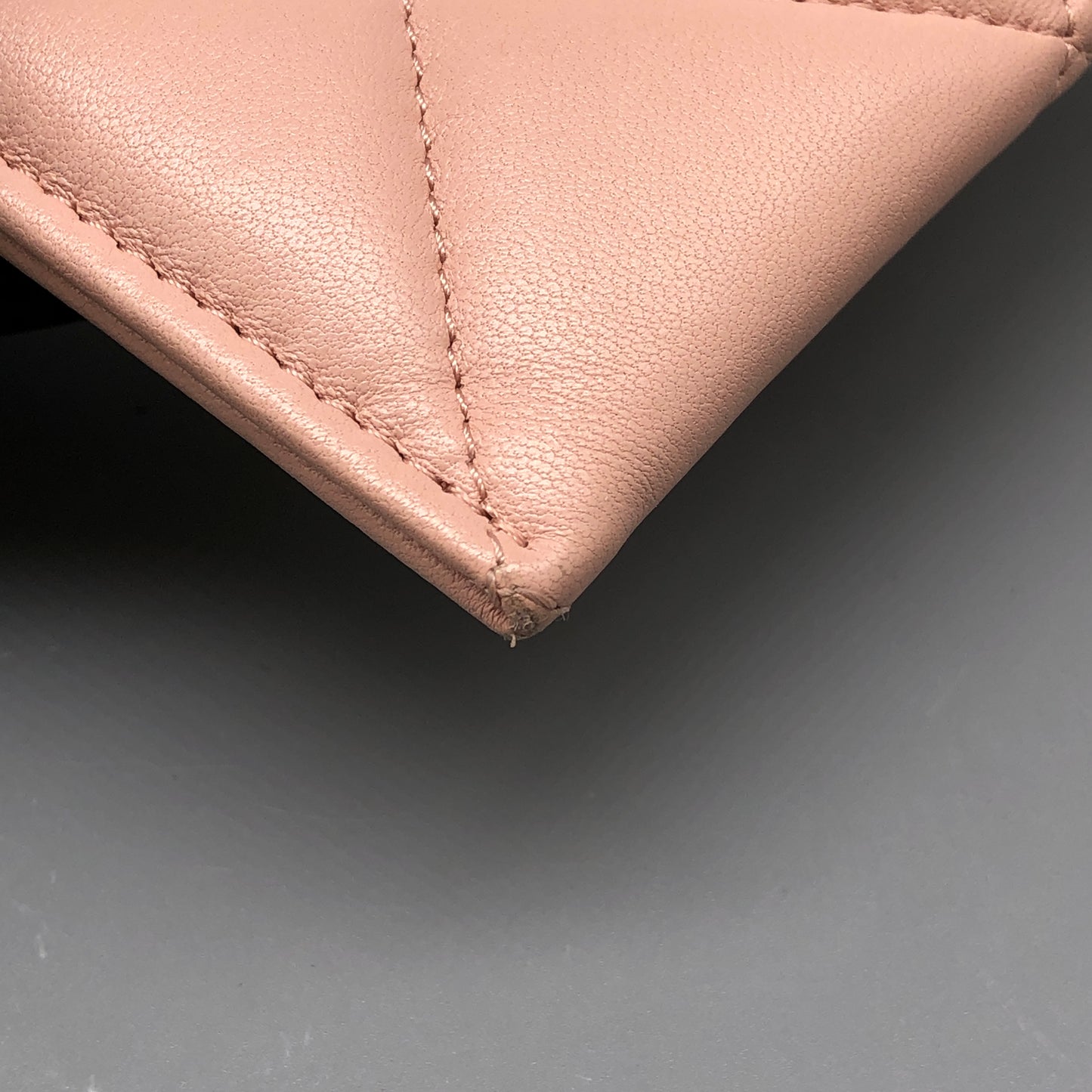 Chanel Blush Pink Quilted Card Holder