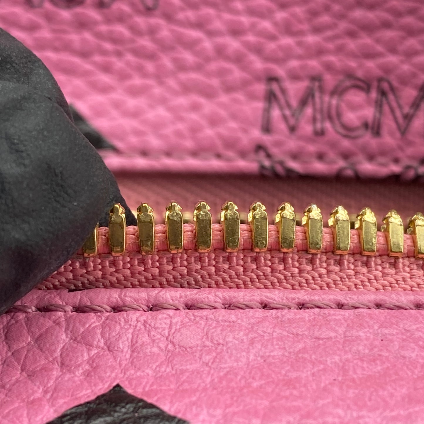 MCM Pink Visetos Print Backpack