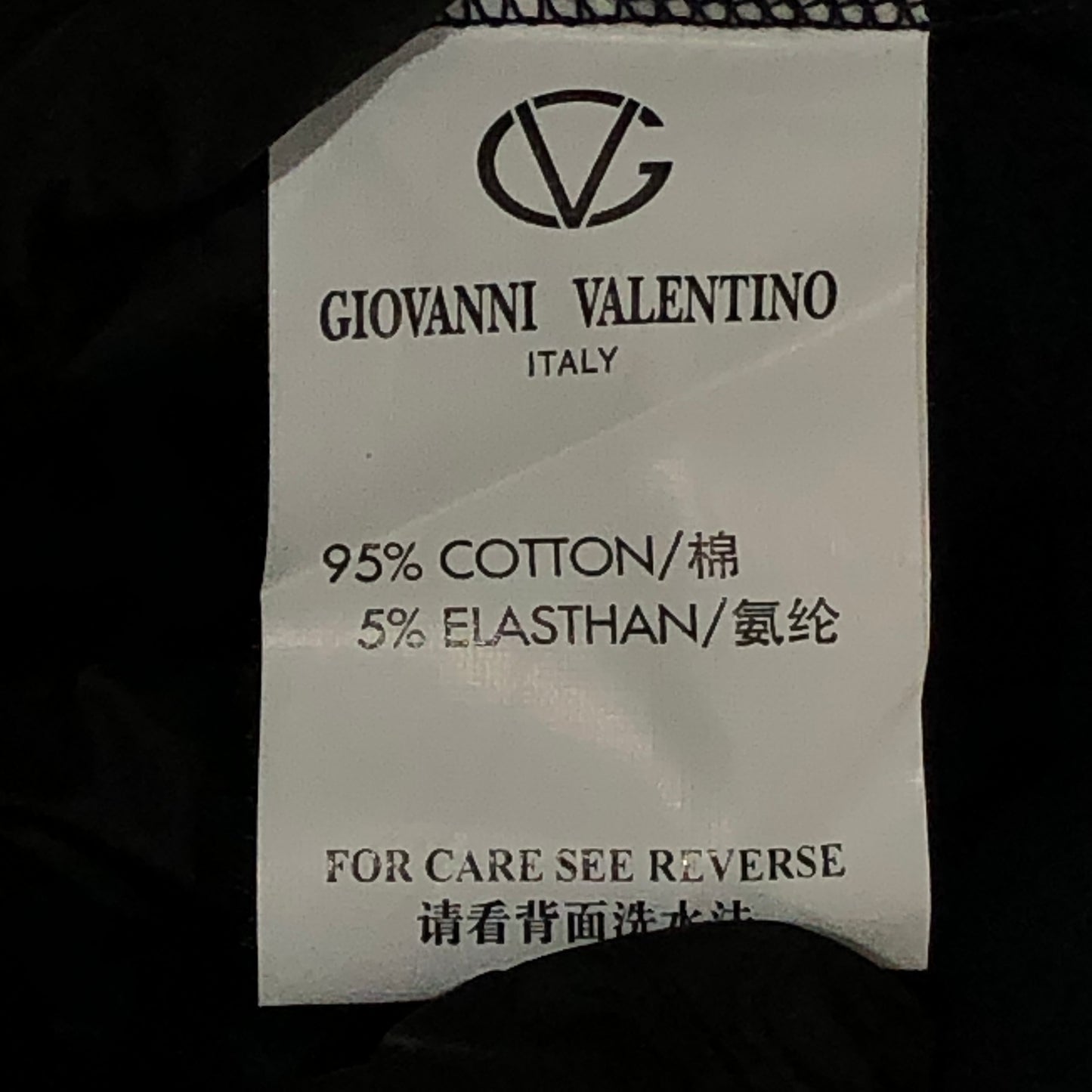 Giovanni Valentino Navy Blue Crew Neck Short Sleeve T-Shirt Size XXL