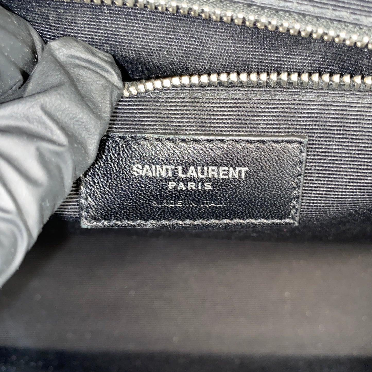 Saint Laurent Envelope Mix Matelassé Grey Chain Shoulder Bag