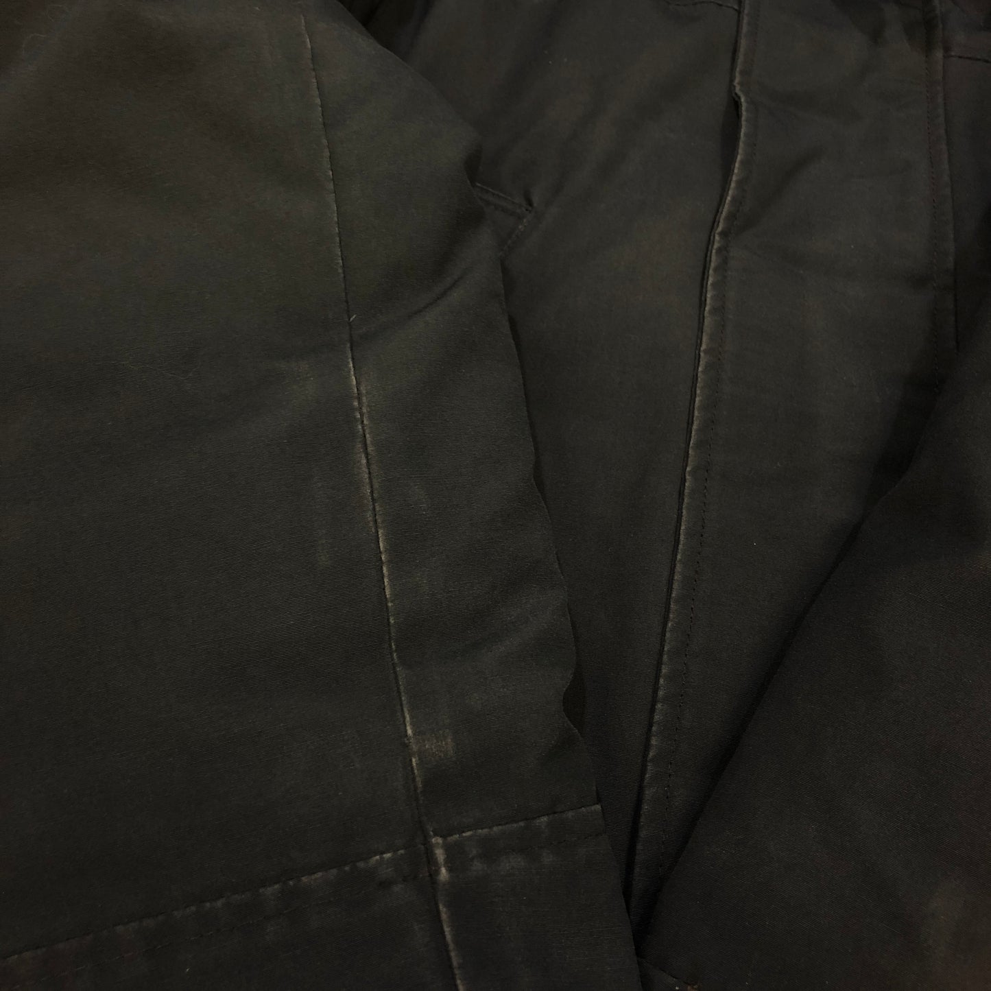 Canada Goose Black Fur‑Trim Hooded Parka Jacket Size S