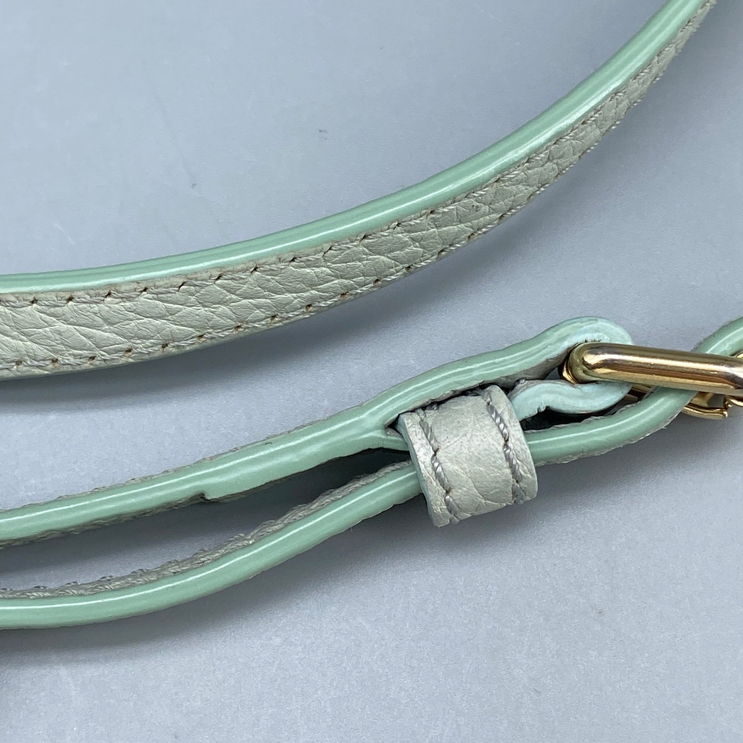 Burberry Mint Green Leather Shoulder Bag