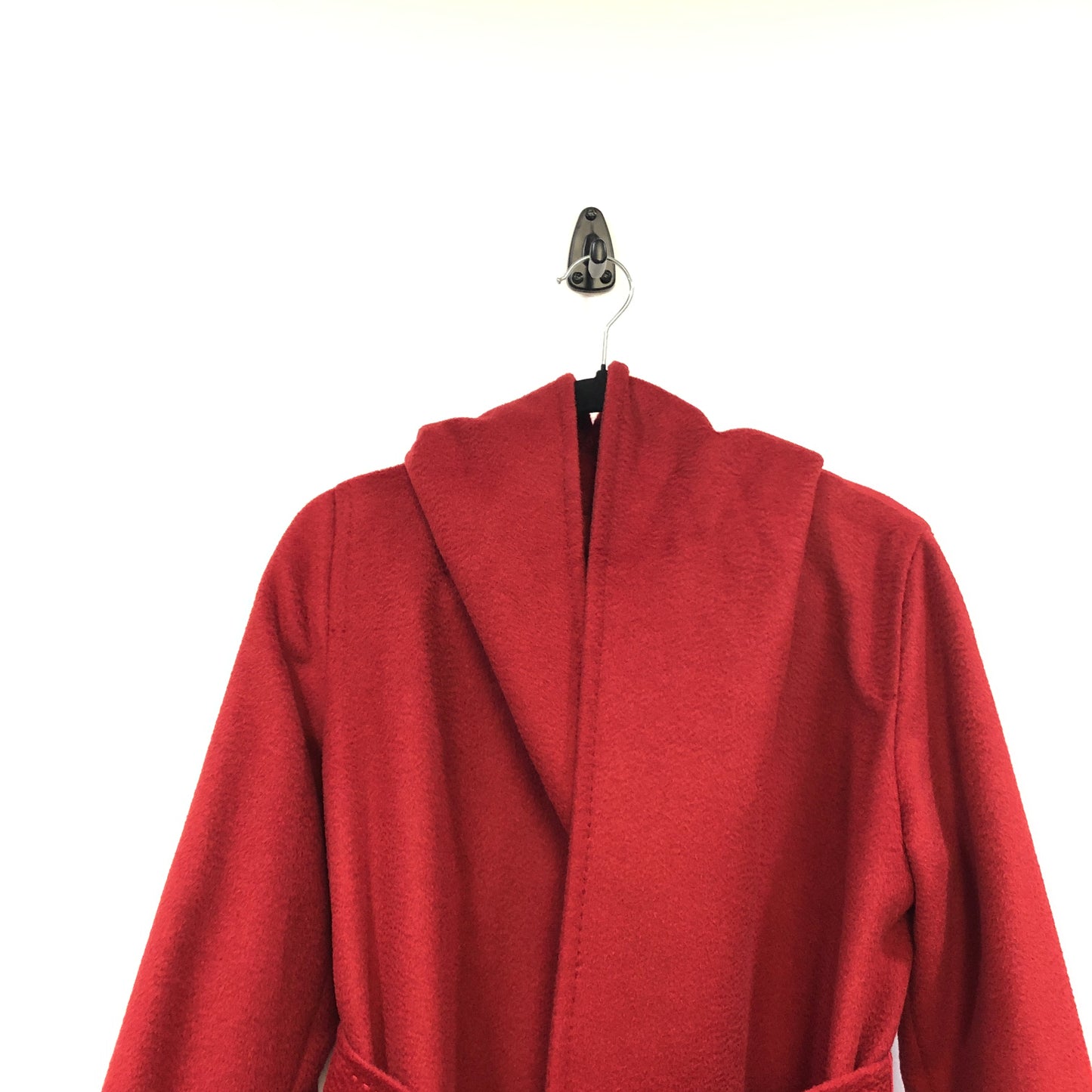 Max Mara Red Belted Wrap Style Coat Size 6