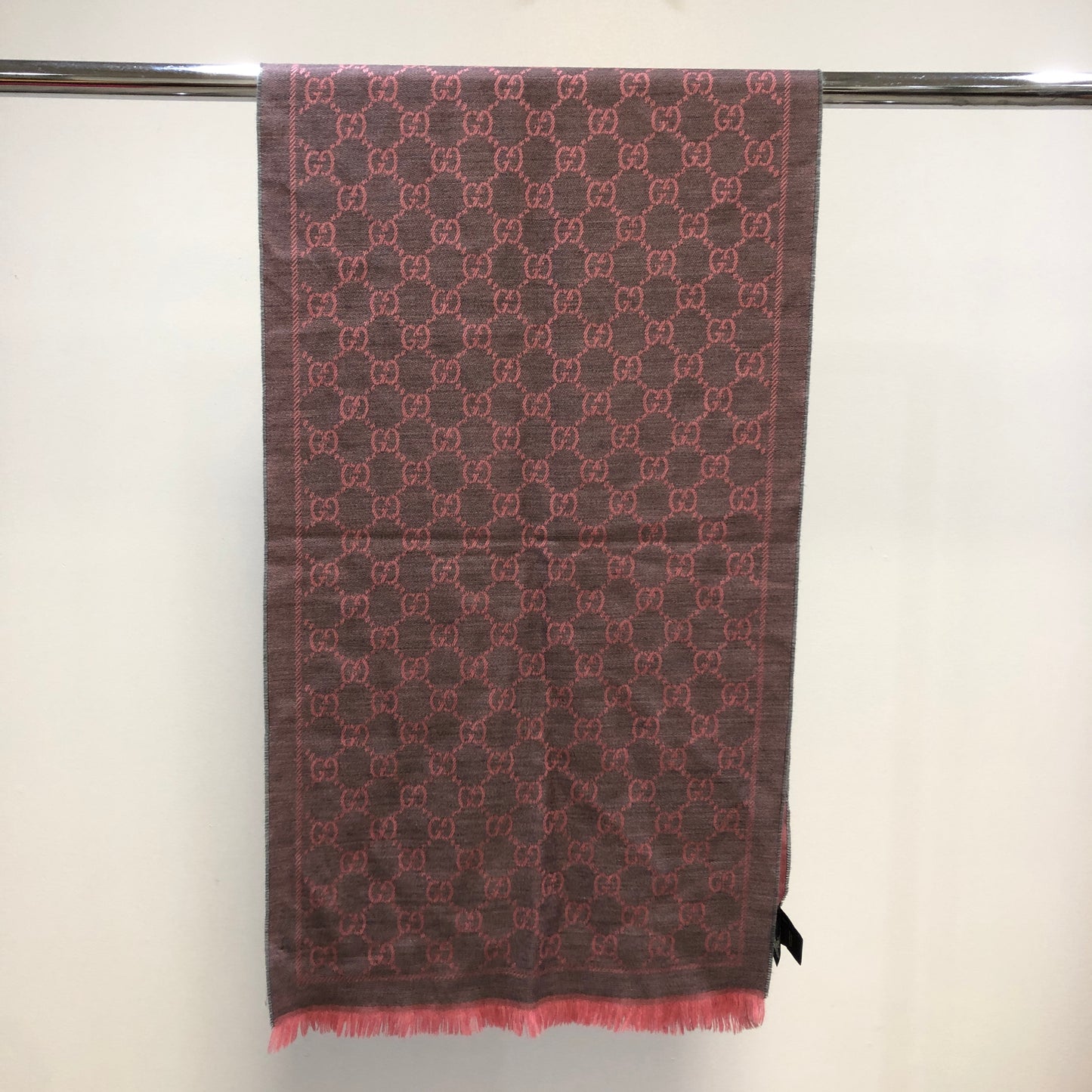 Gucci GG Supreme Reversible Wool Scarf