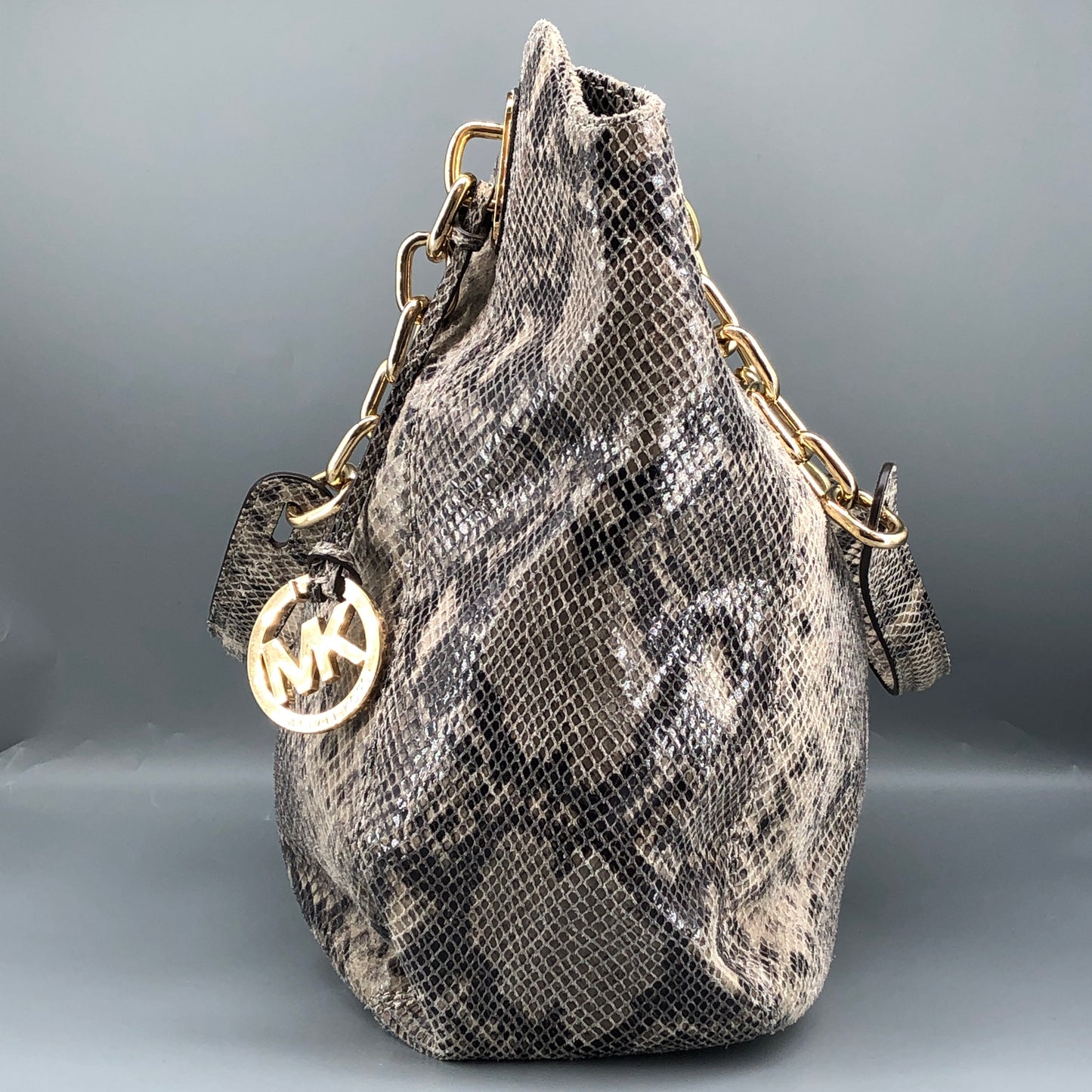 Michael Kors Snake Print Large Hobo Bag