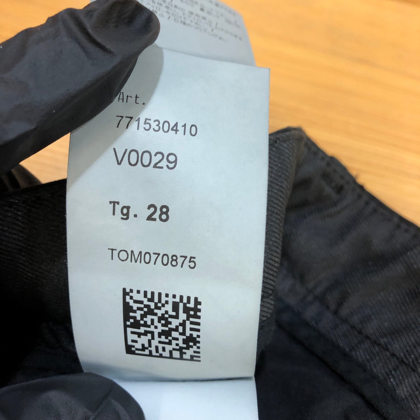 Stone Island Cargo Pants Size W28 Black