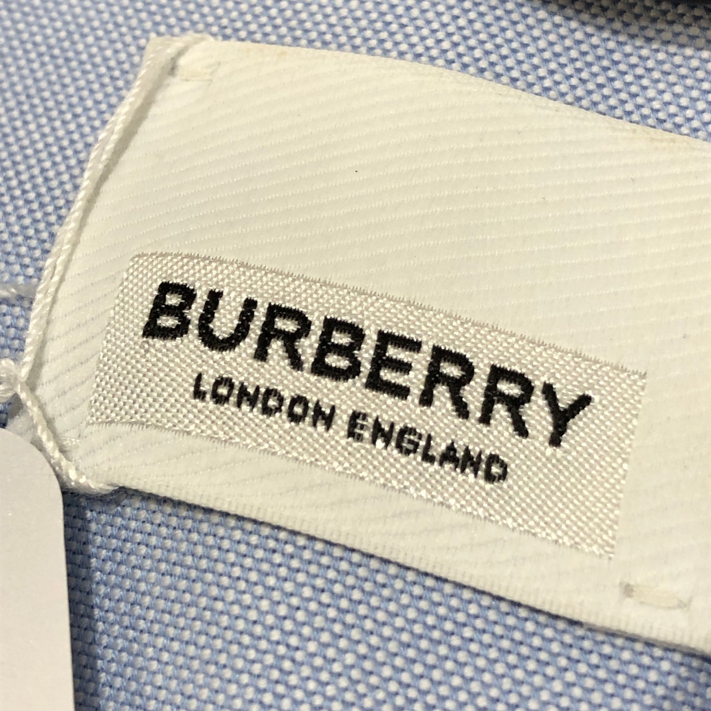 Burberry Light Blue Cotton Letter Print Oversized Long Sleeve Shirt Size 4