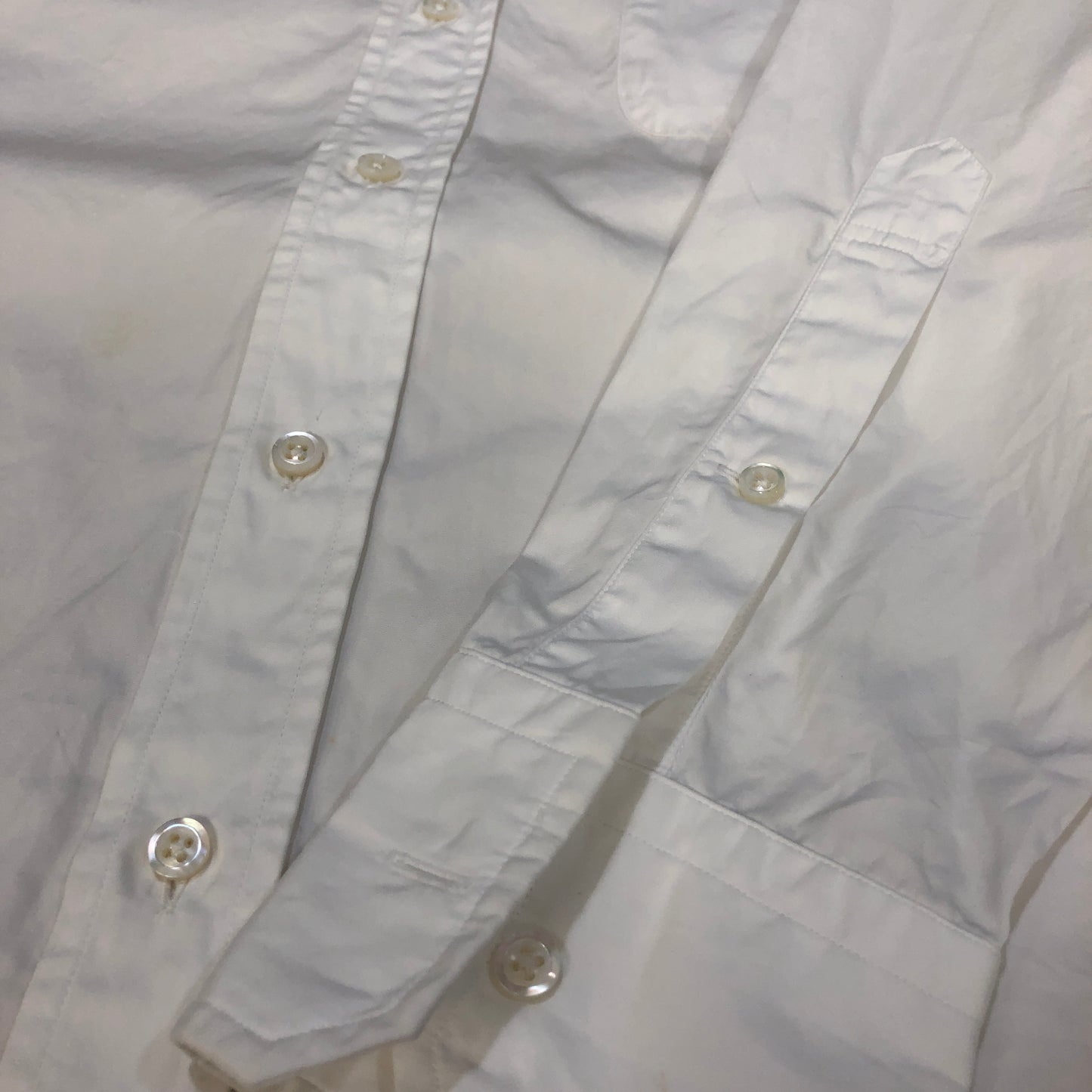 Thom Browne White Sleeveless Button‑Up Shirt Size 1