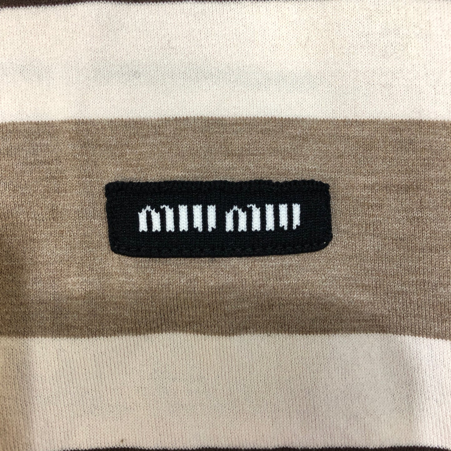 Miu Miu Striped Polo Sweater Size S