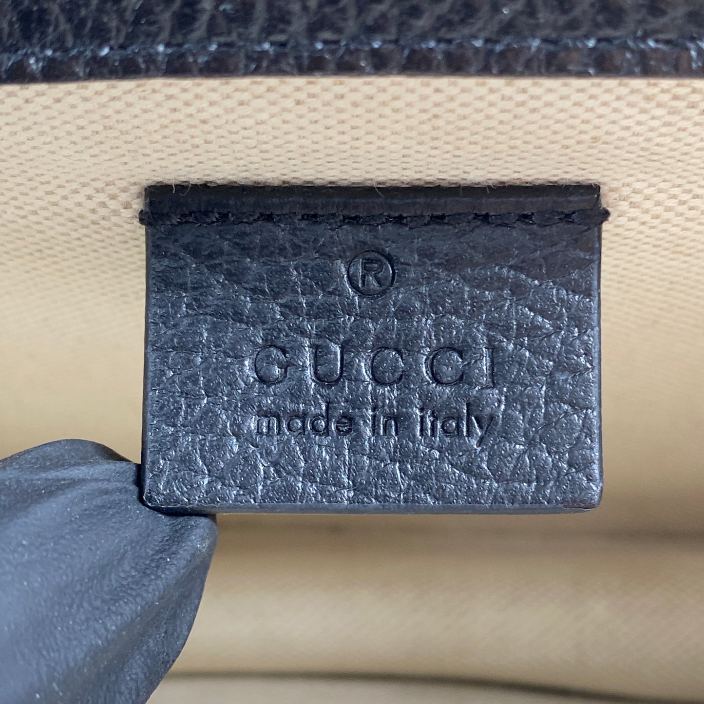Gucci Mini Dionysus Black Leather Shoulder Bag