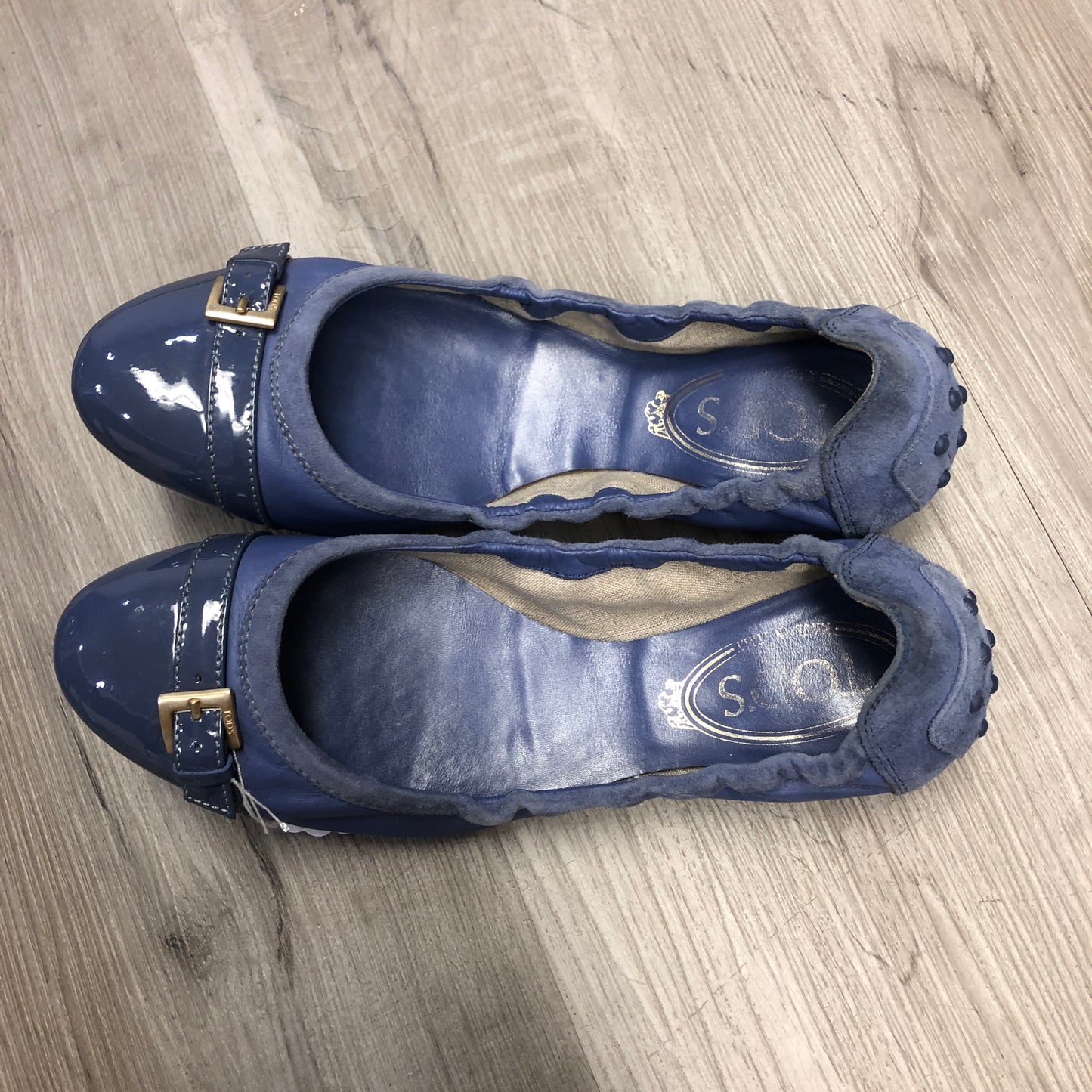 Tod's Women's Light Purple Patent Leather Ballet Flats Size 36.5